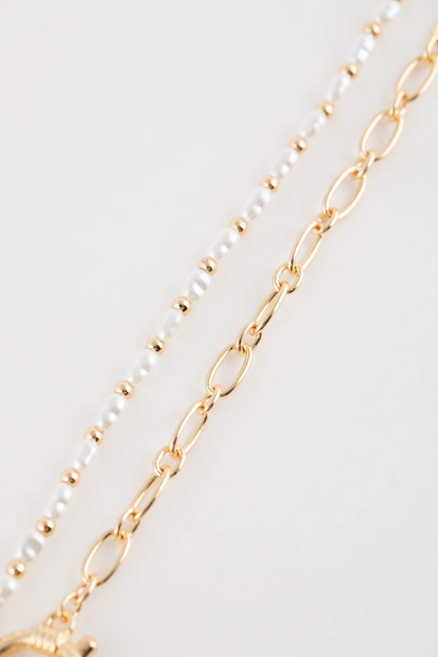 Woman 2 Piece Gold Necklace