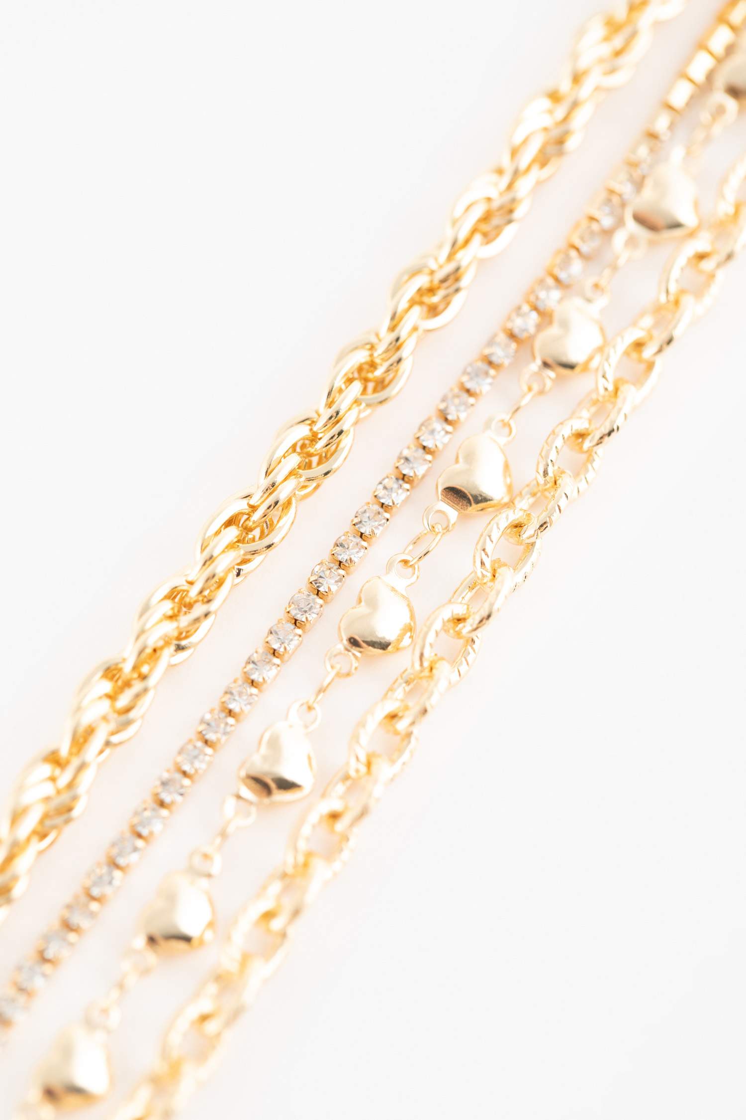 Золотое колье для женщин, 4 шт