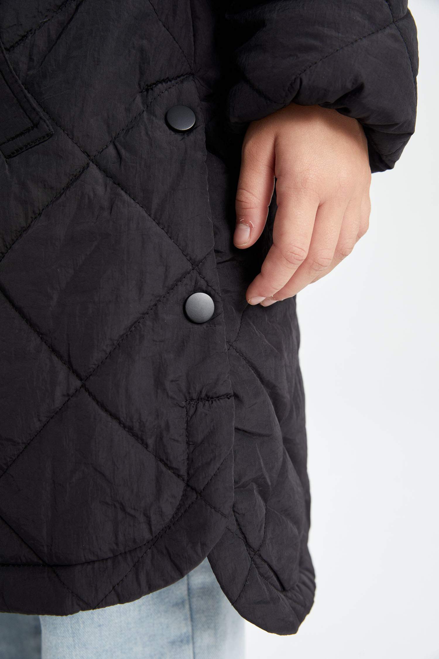 Manteau à Capuche Oversize pour Fille