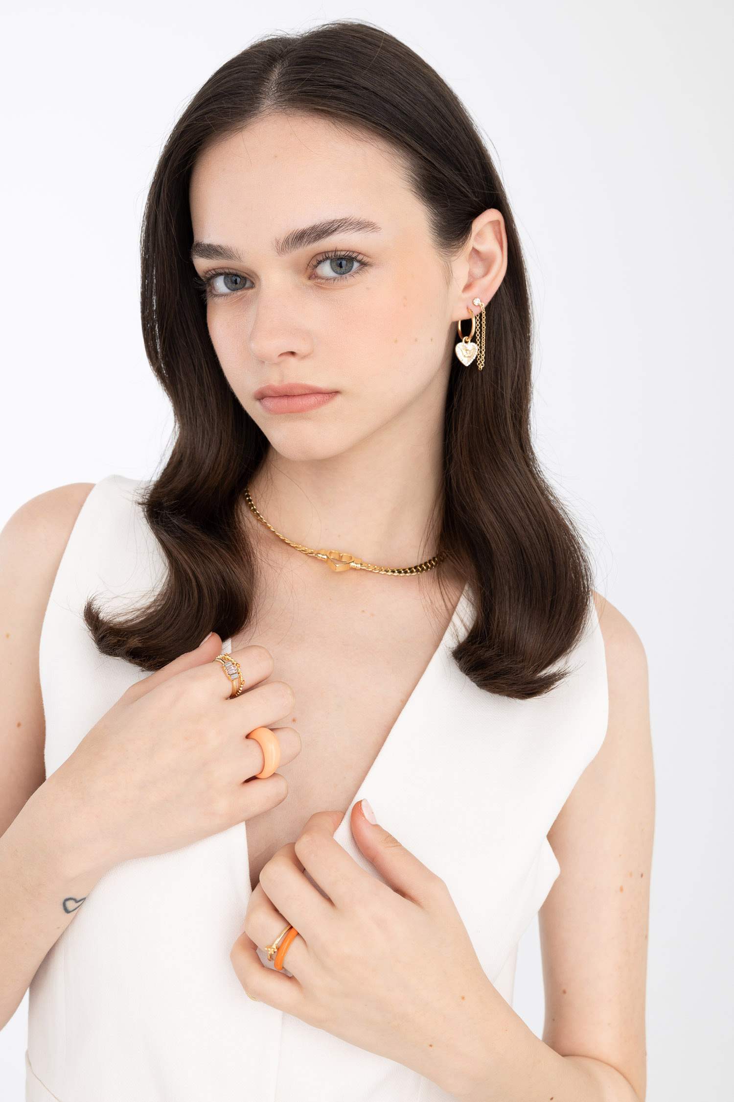 Kadın 8'li Renkli Yüzük