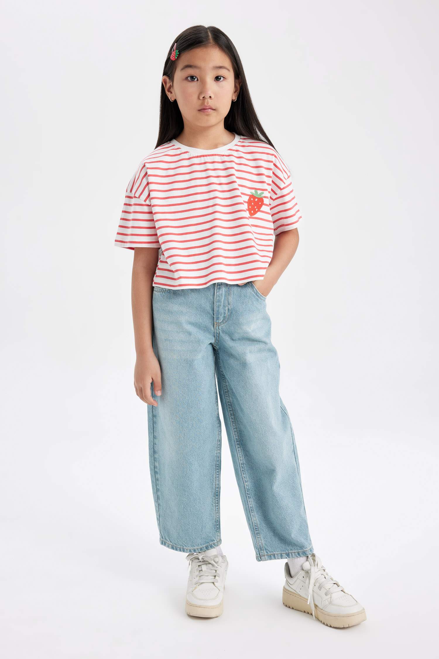 Girl Barrel Fit Oval Leg Jeans