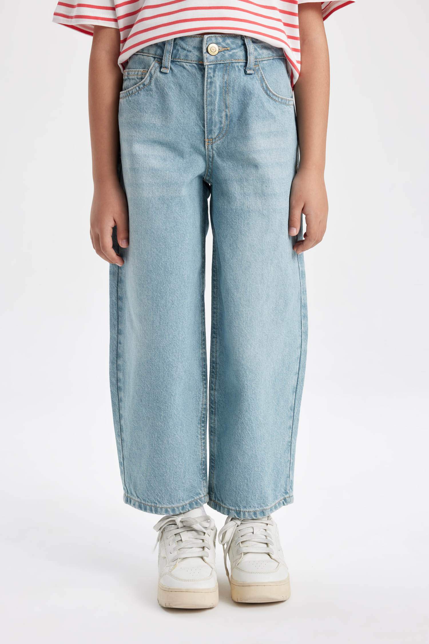 Girl Barrel Fit Oval Leg Jeans