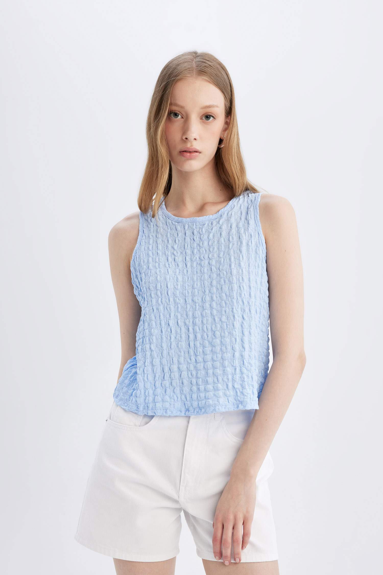 Regular Fit Halter Neck Wrap Sleeveless Blouse