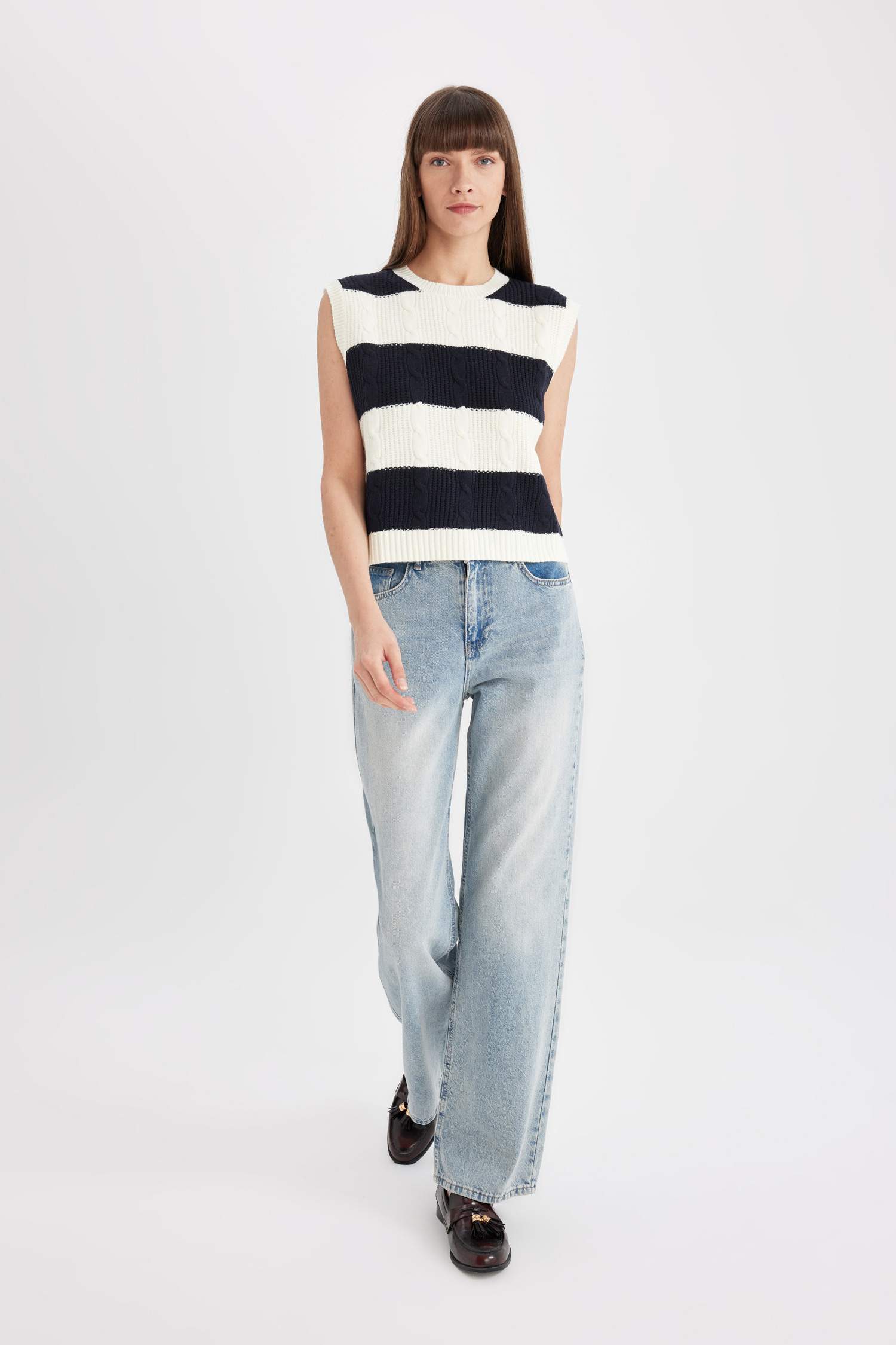 қалыпты пішім дөңгелек жаға Жилет