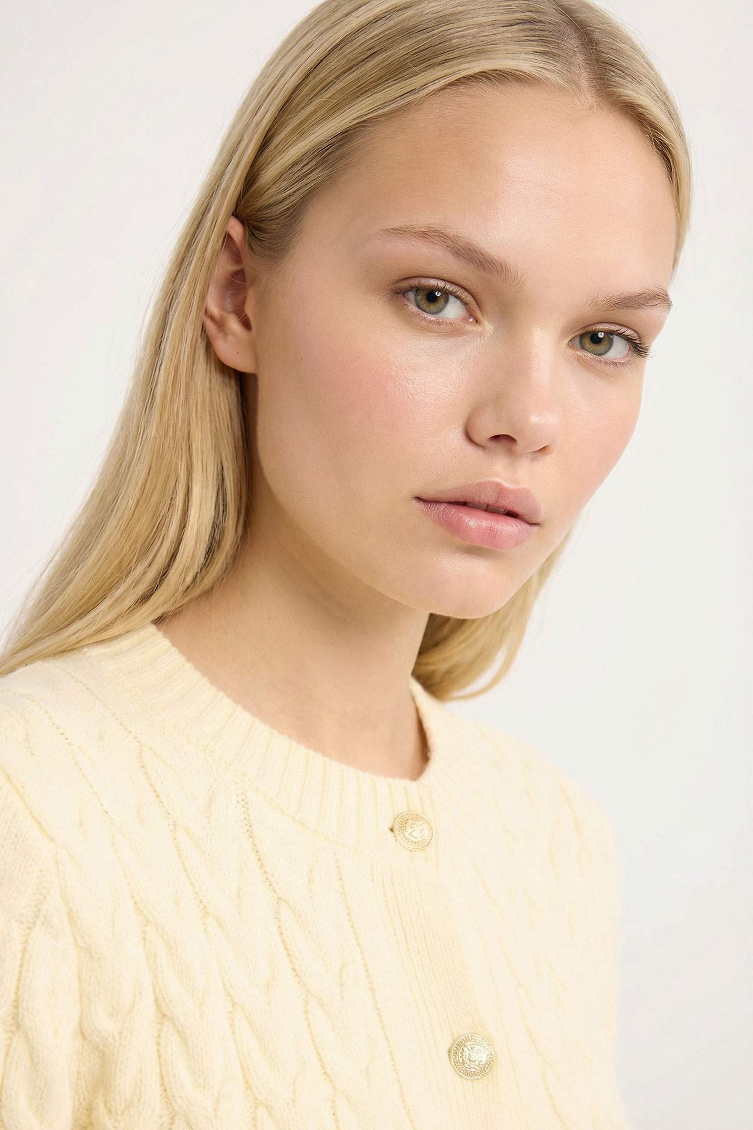 Regular Fit Crew Neck Patterned Knitwear Cardigan