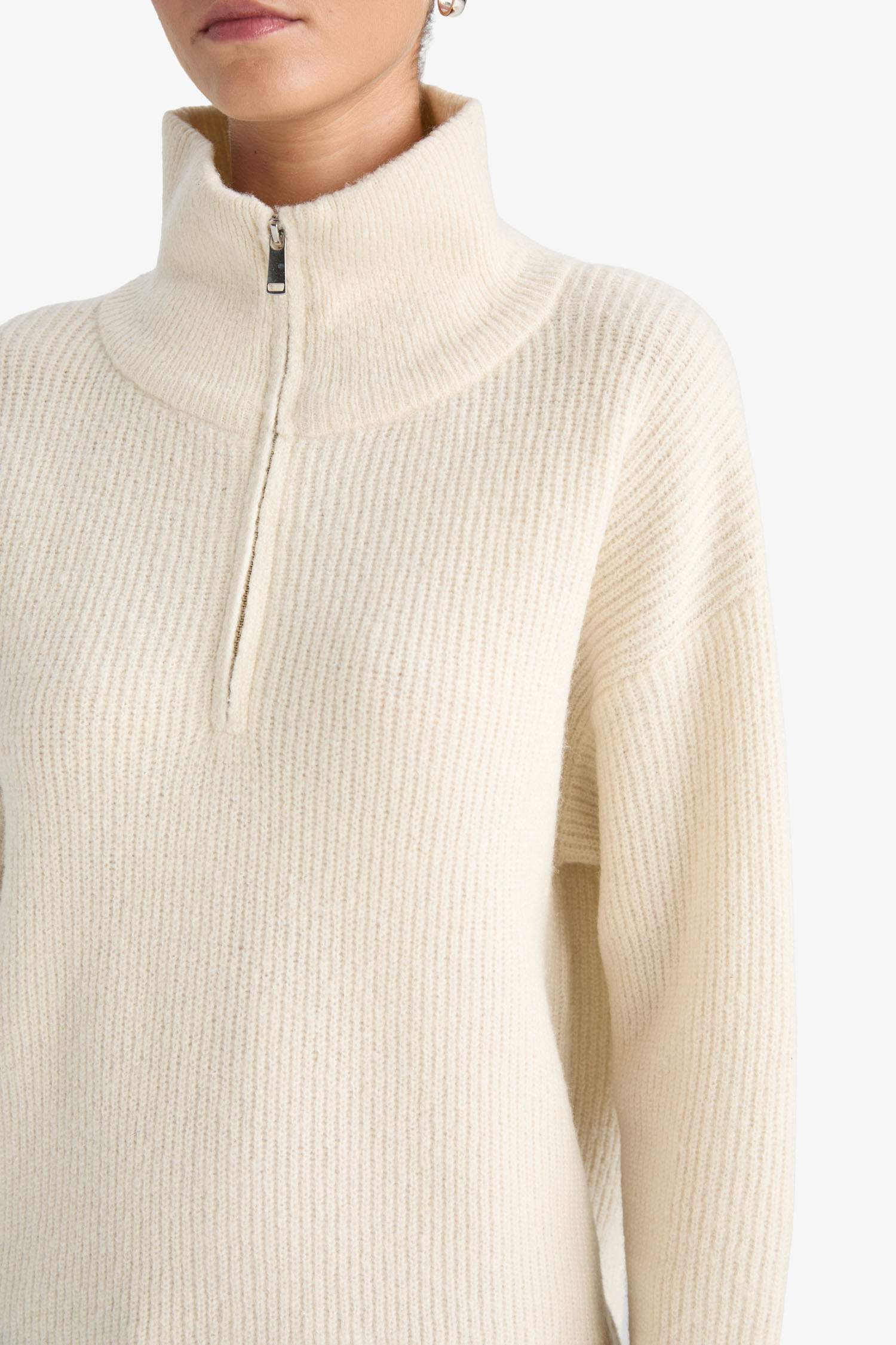 Relax Fit Half Zip Knitwear Pullover