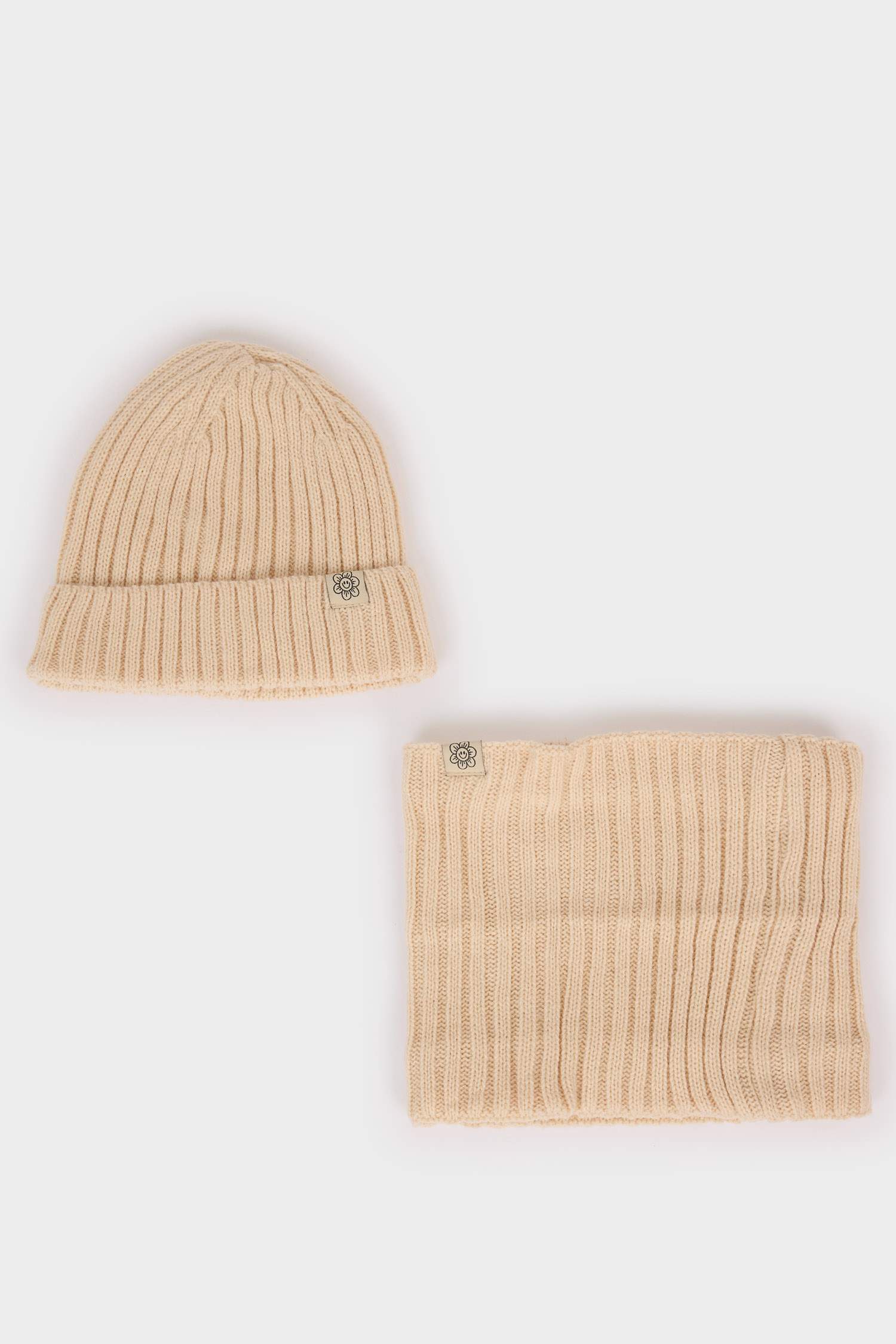 Kız Bebek 2'li Takım Boyunluk Bere