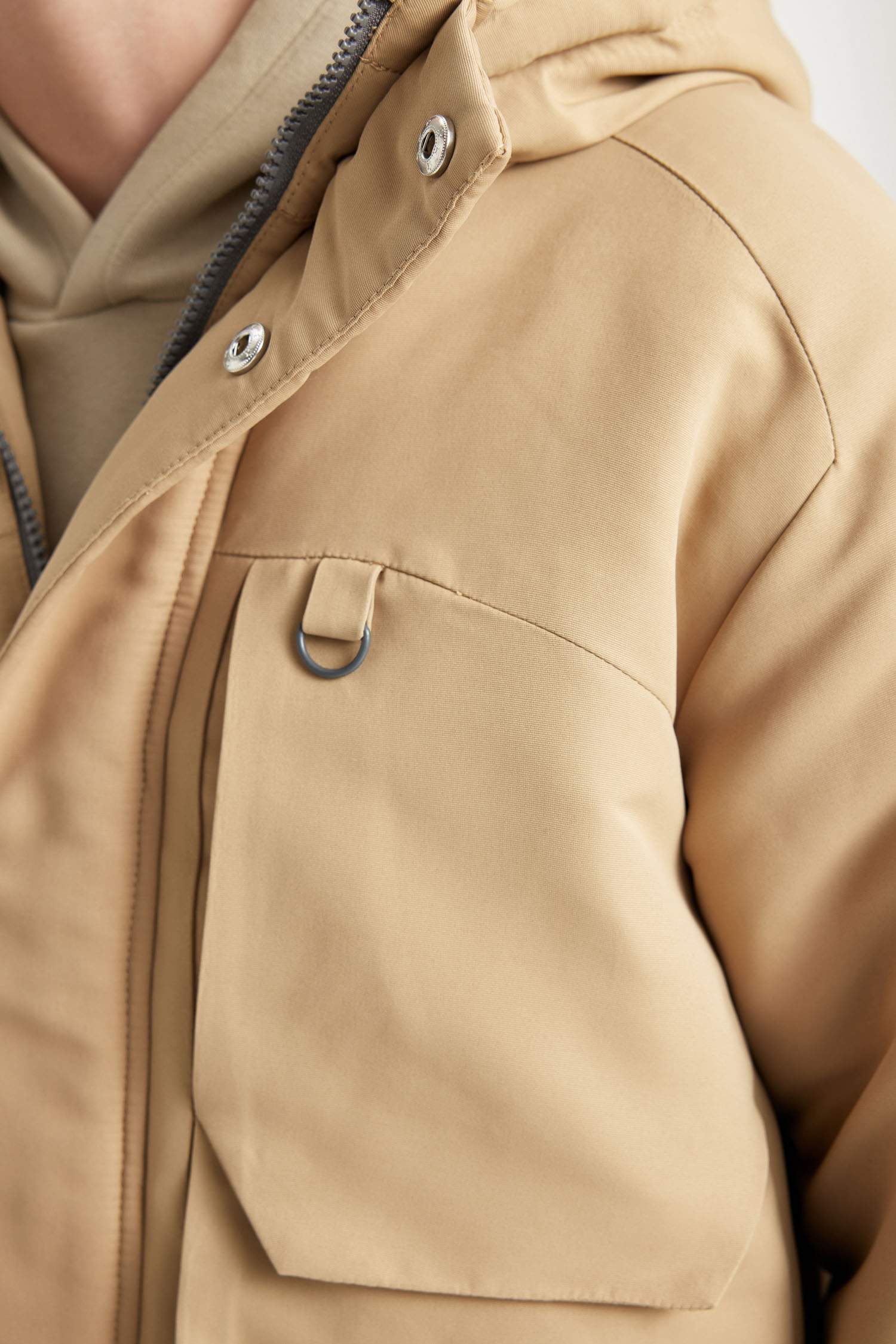 Manteau à capuche déperlant avec Doublure en polaire pour Garçon