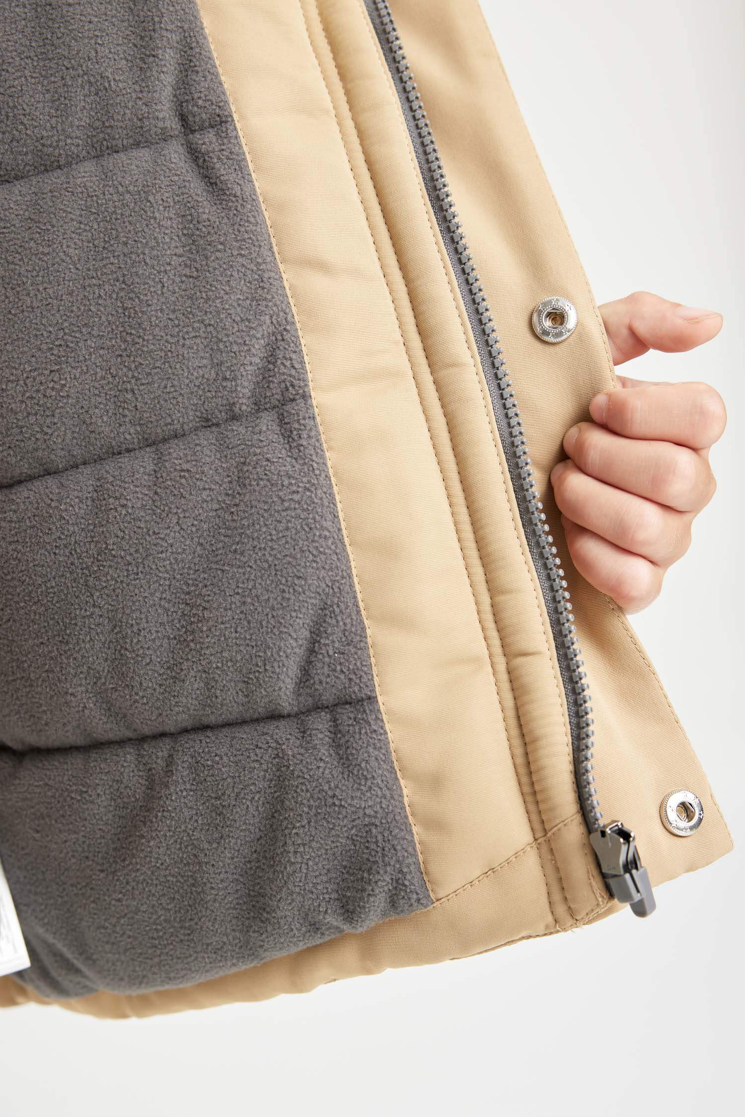 Manteau à capuche déperlant avec Doublure en polaire pour Garçon