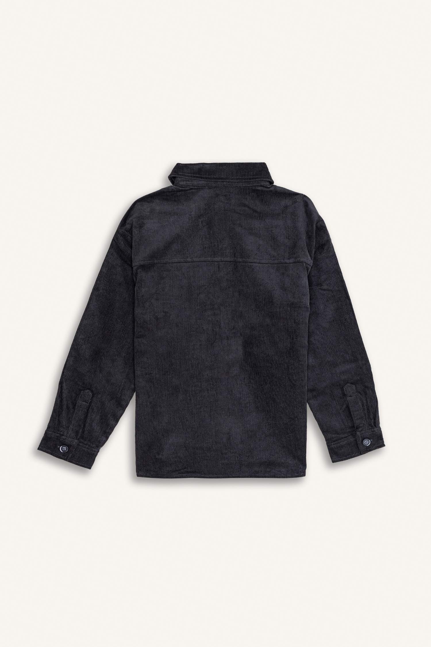 Бархатная рубашка свободного кроя для мальчиков