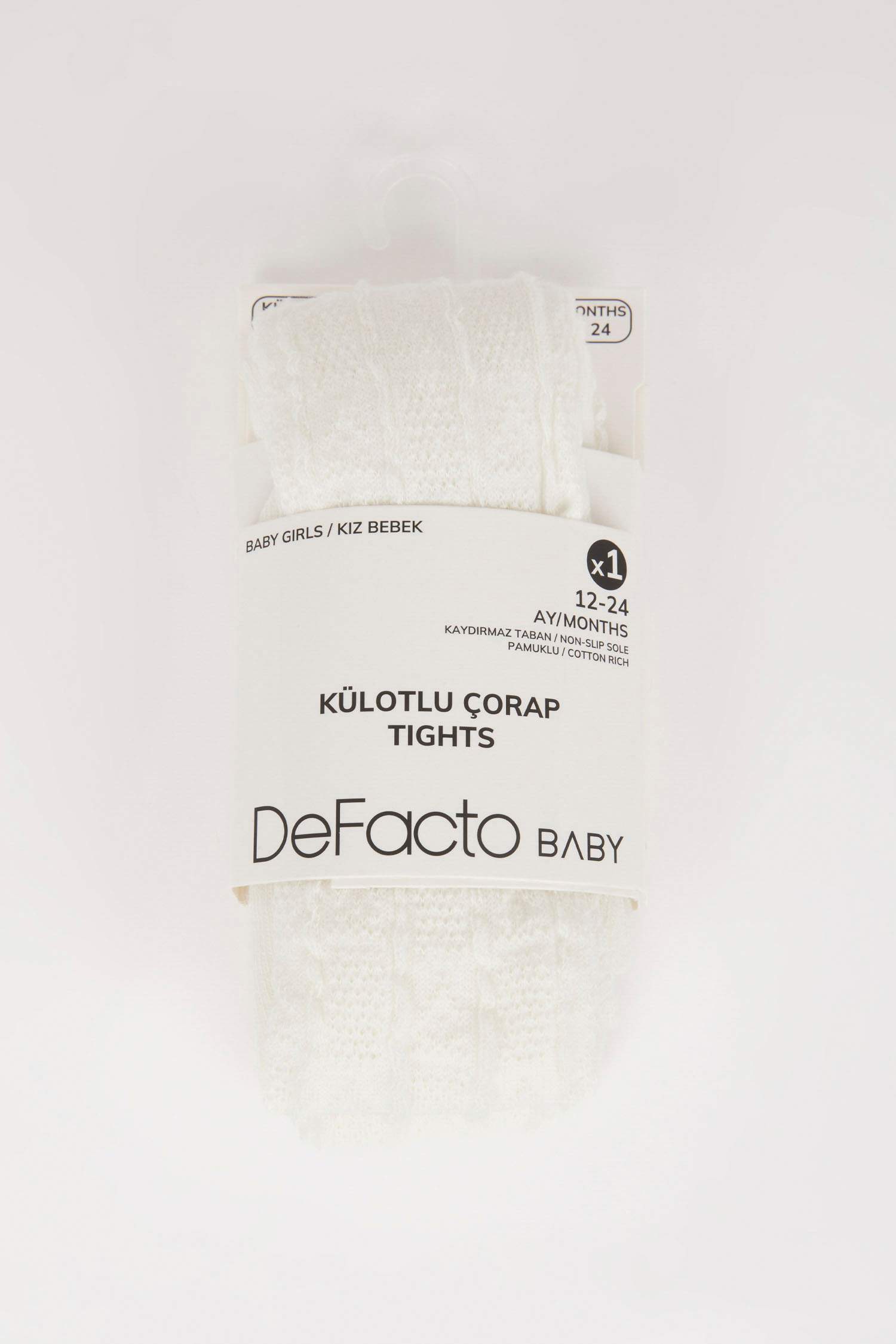 Kız Bebek Dikişsiz Pamuklu Külotlu Çorap