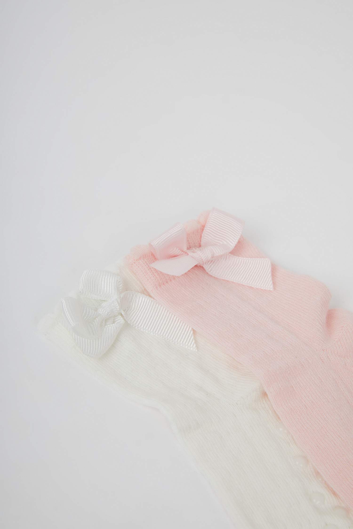 شرابات طويلة بيبي بناتي قطن - قطعتين