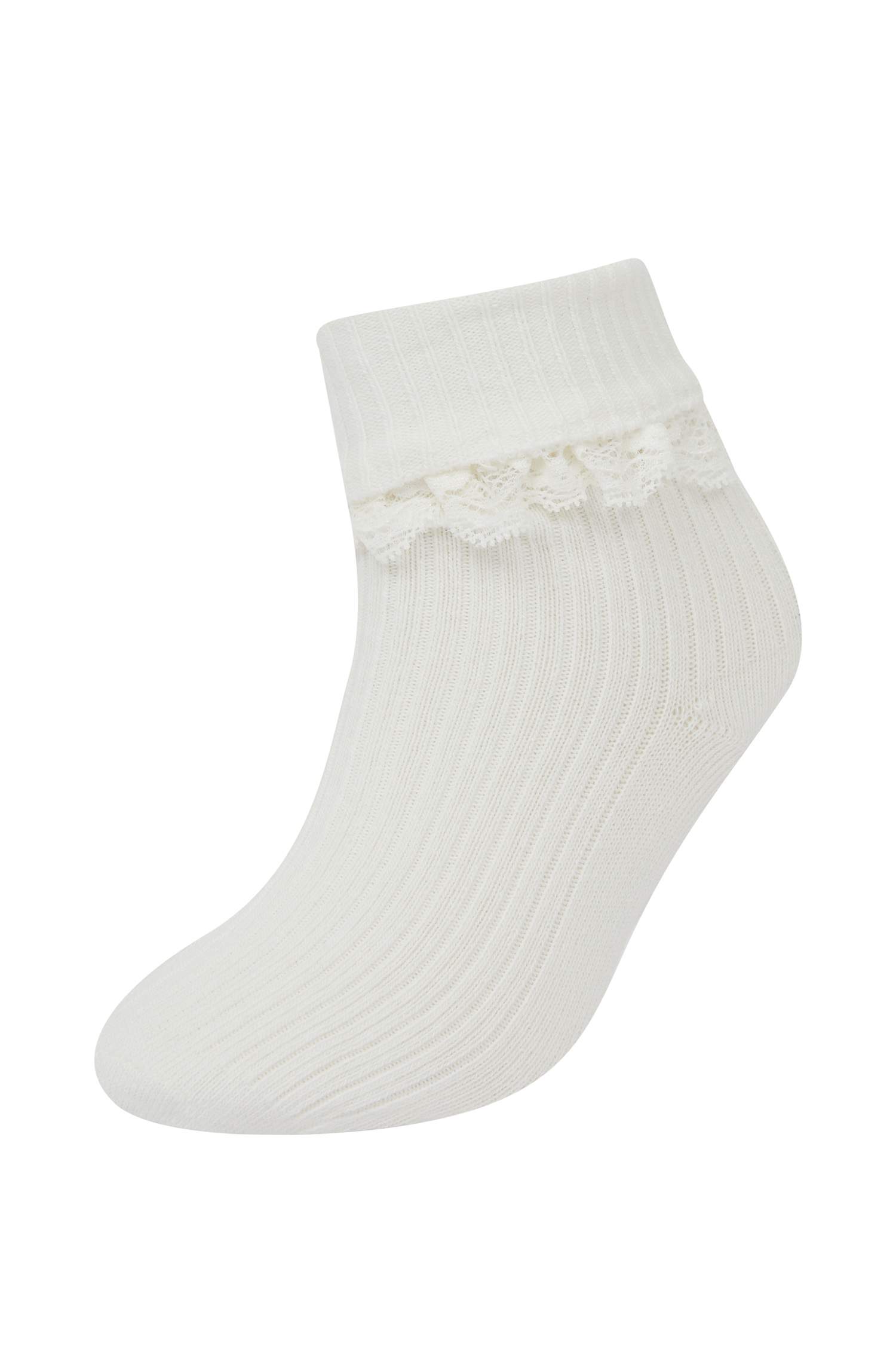 جوارب طويلة قطن بناتي - 3 قطع