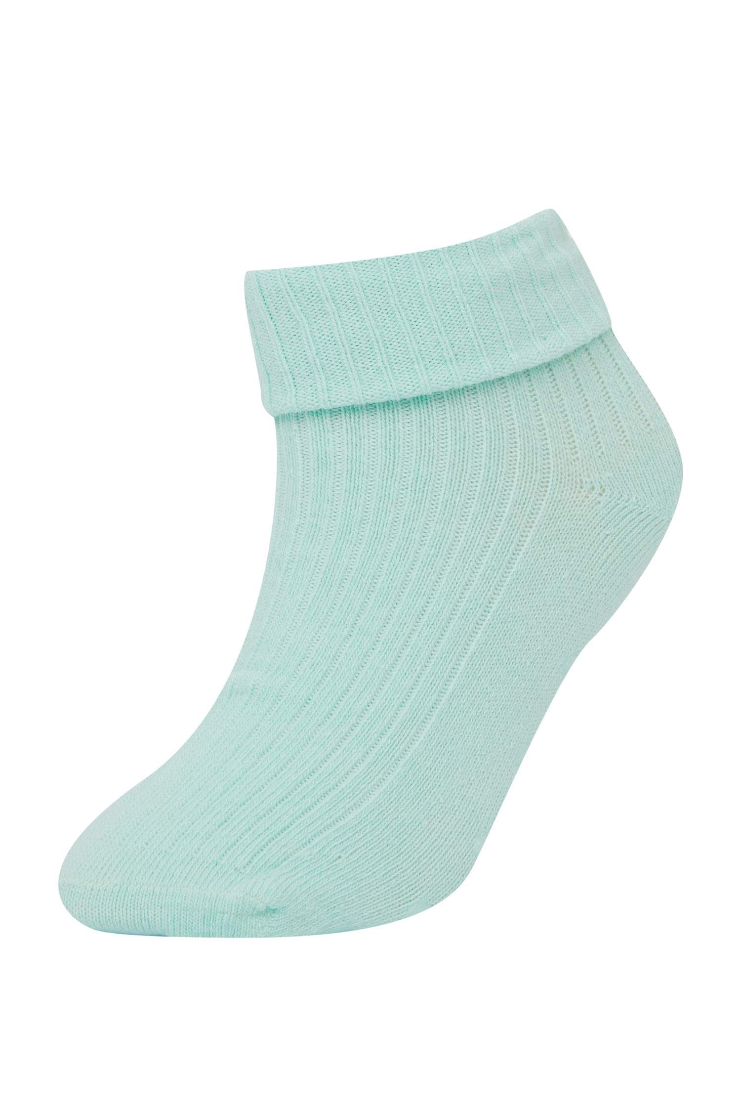 Kız Bebek Dikişsiz 4'lü Pamuklu Uzun Çorap