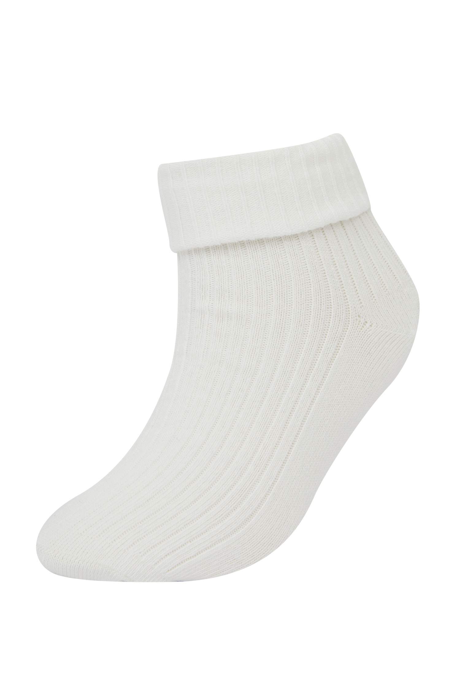 Kız Bebek Dikişsiz 4'lü Pamuklu Uzun Çorap