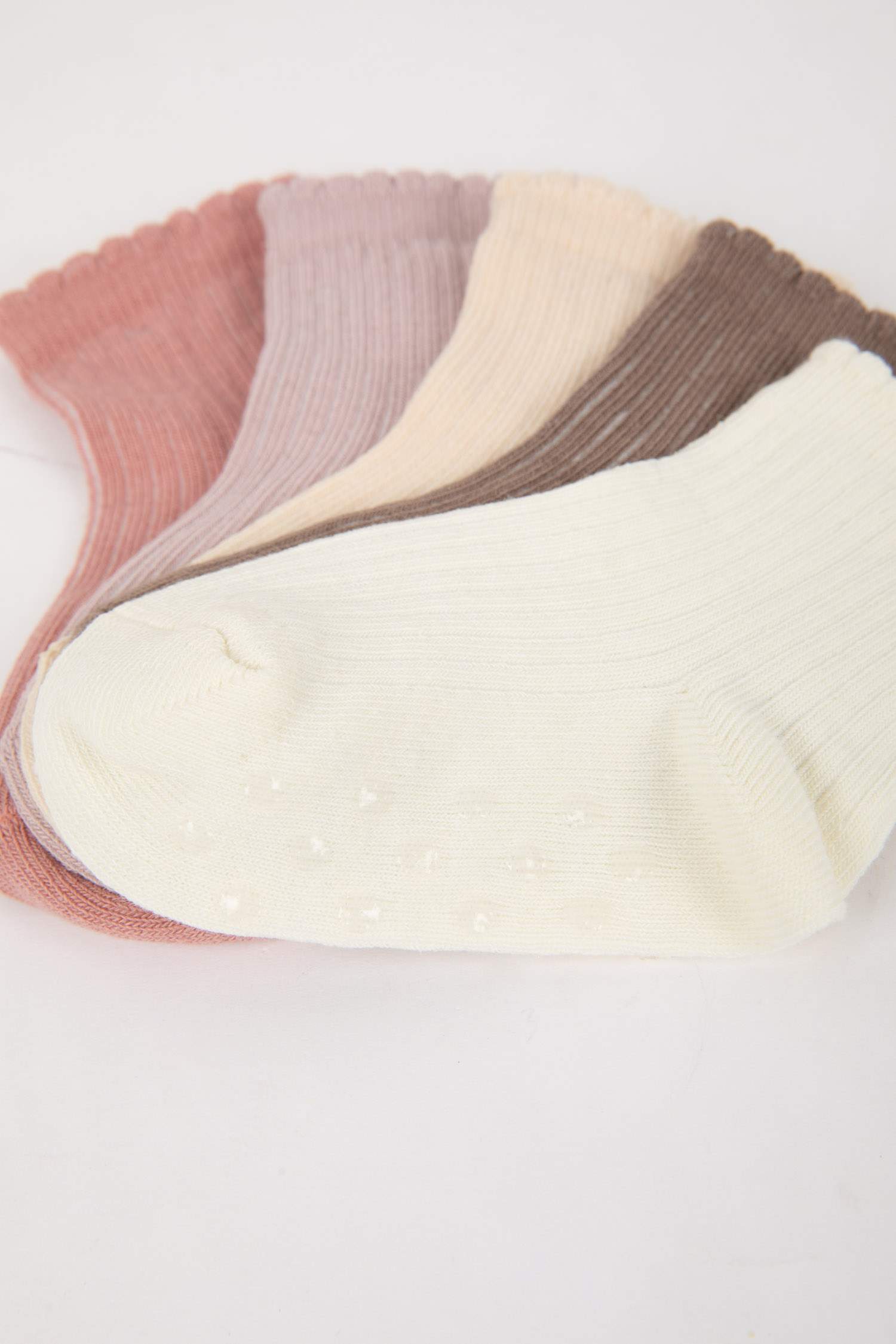 جوارب طويلة قطن بناتي - 5 قطع