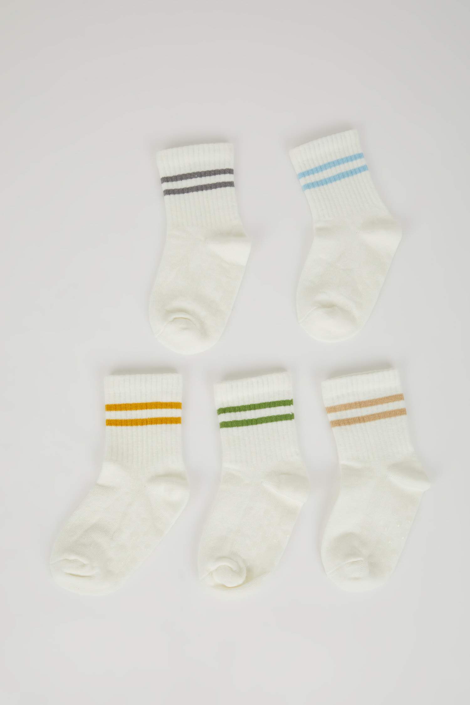 Baby Boy Seamless 5 Piece Cotton Long Socks