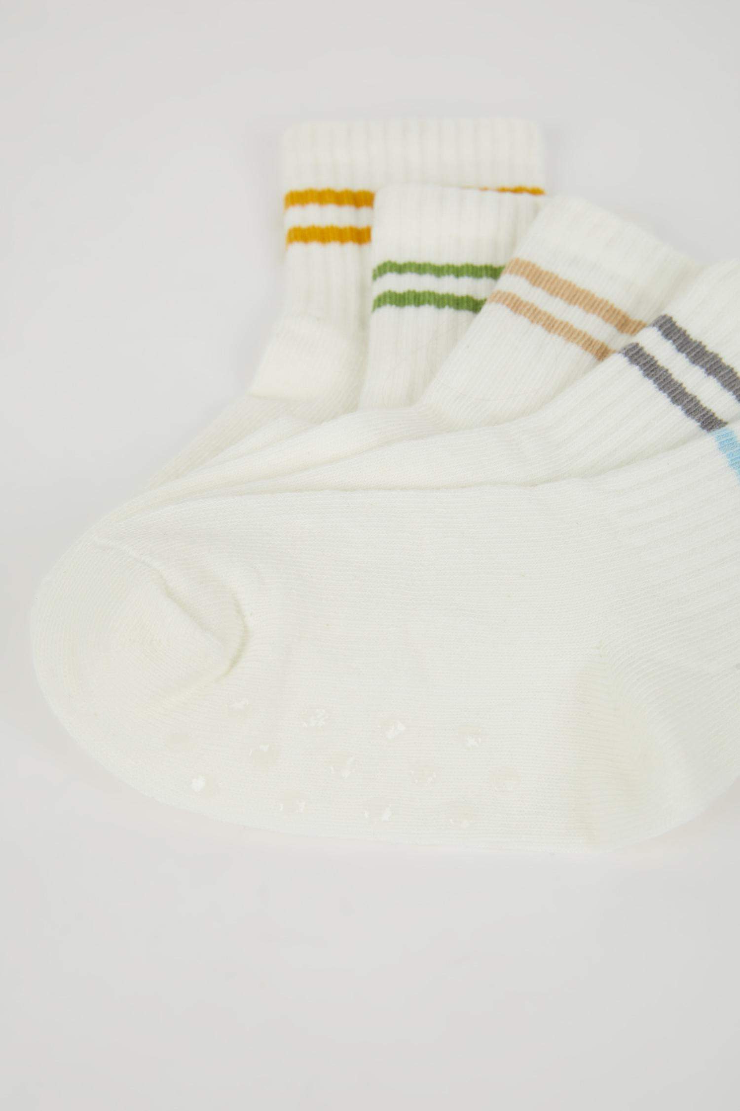 Baby Boy Seamless 5 Piece Cotton Long Socks