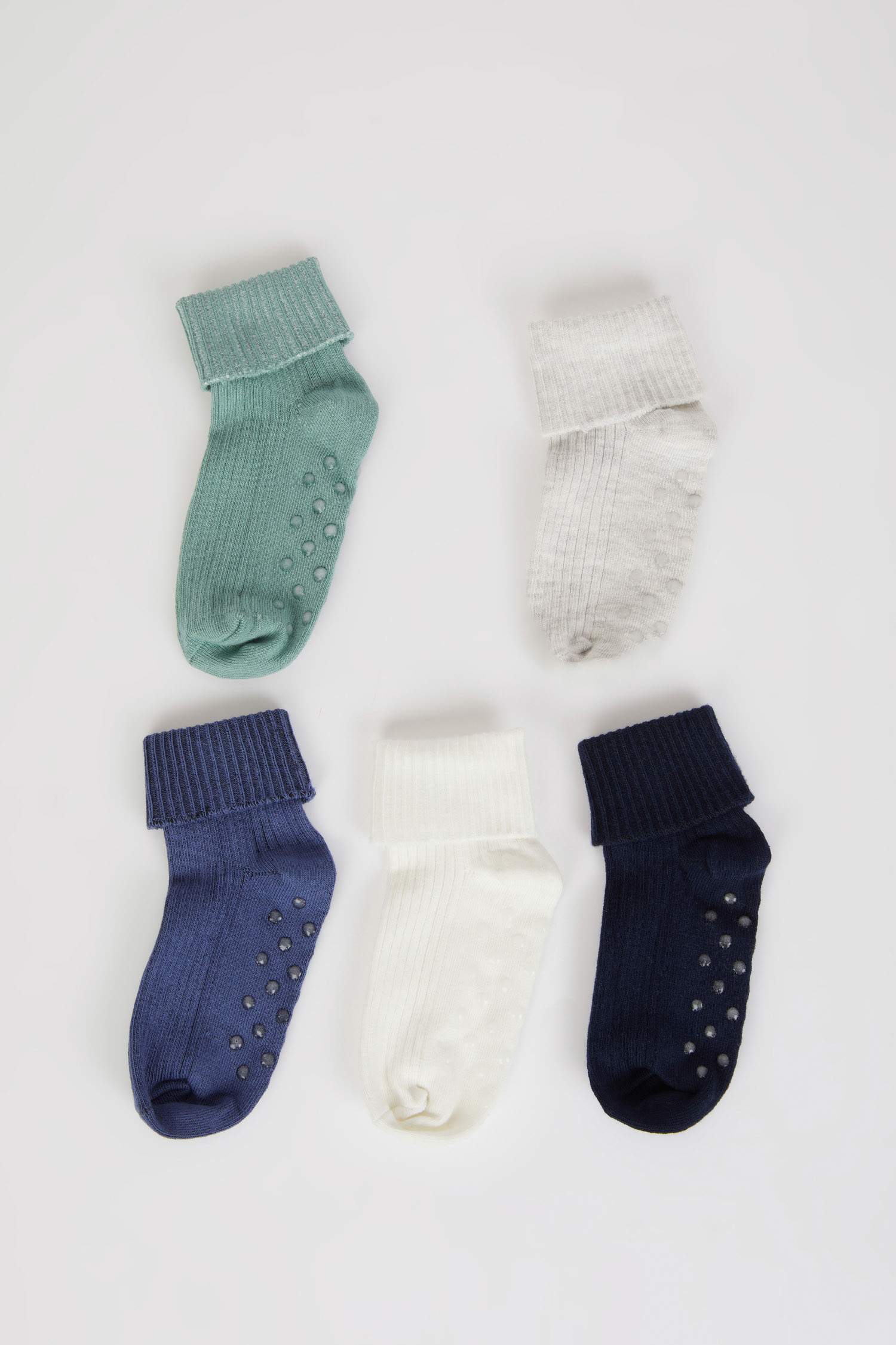 Lot de 5 paires de Chaussettes longues en coton pour bébé garçon