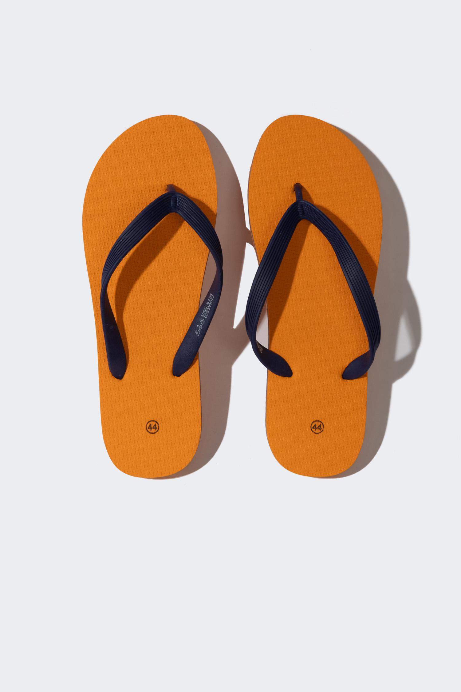 Erkek Düz Taban Suni Deri Parmak Arası Terlik