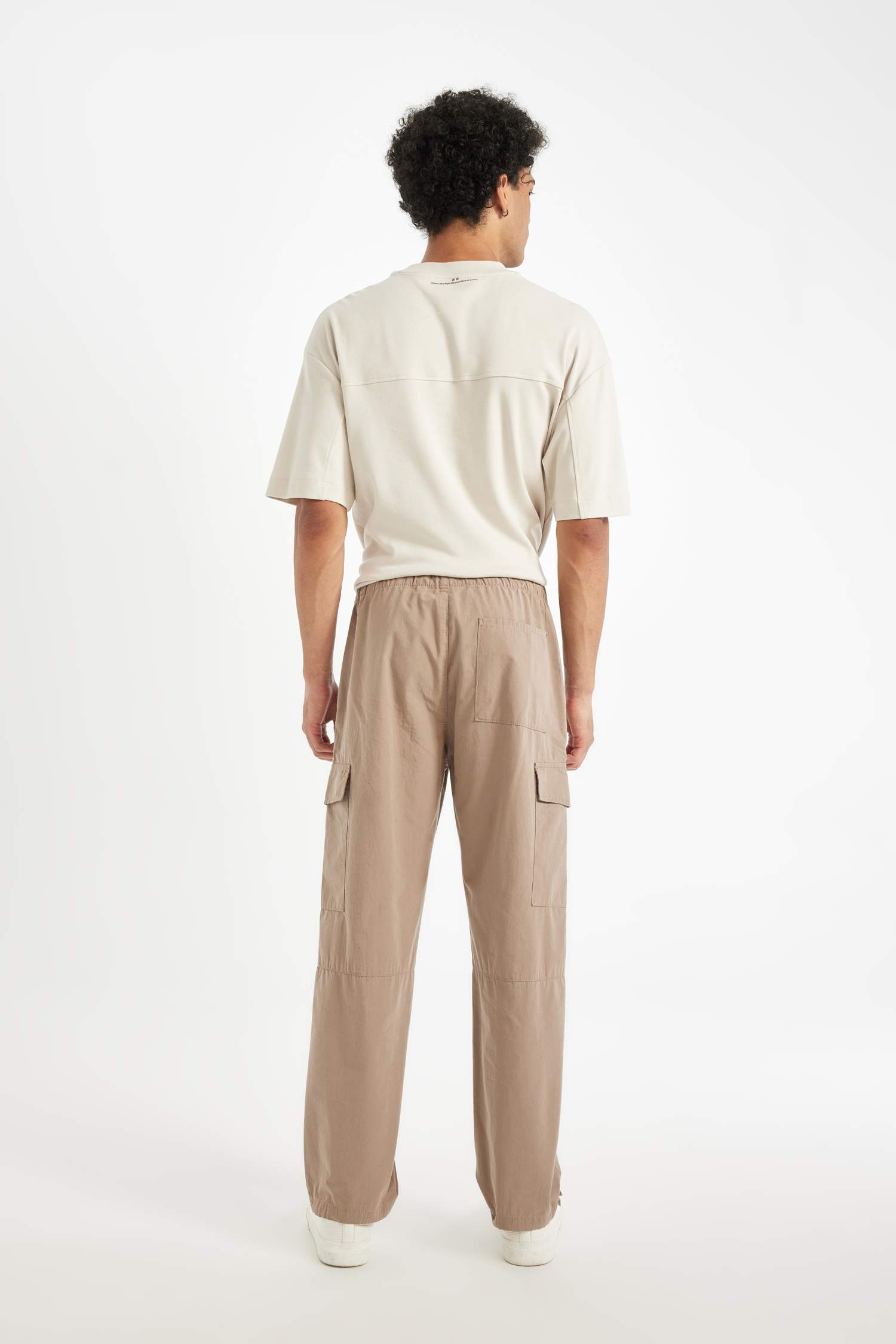 %100 Pamuk Yazlık Pantolon Wide Leg Bol Rahat Kesim Kargo Cepli Paraşüt Geniş Bol Paça