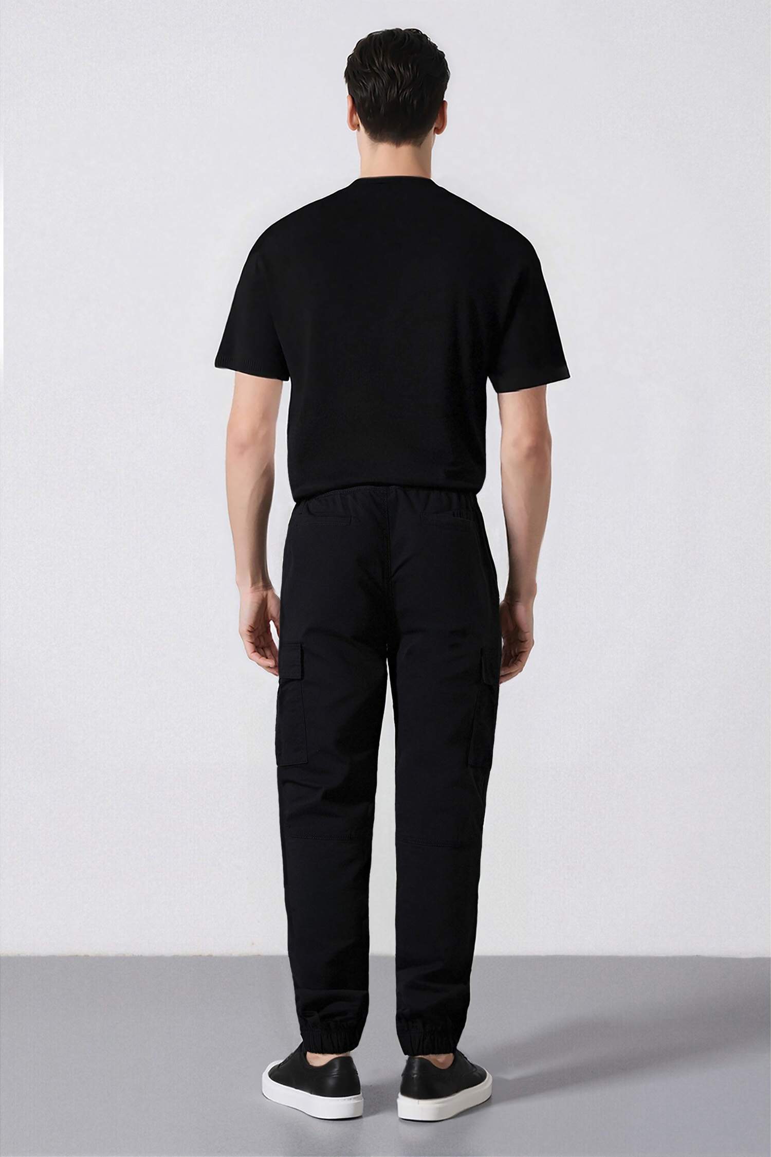 بنطلون كارجو جبردين قصة عادية بجيب