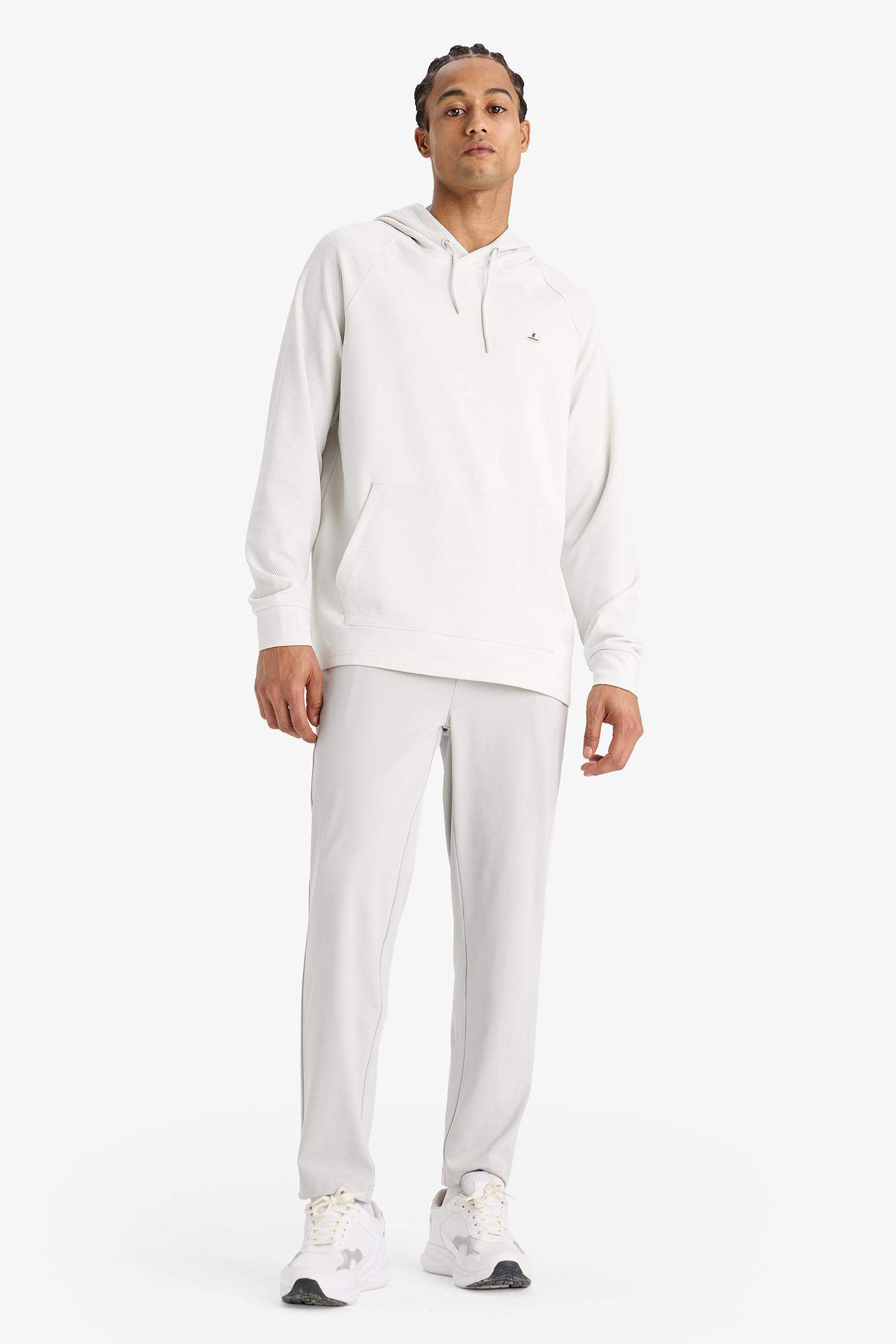 DeFactoFit Standard Fit Hooded Basic Sports Sweatshirt