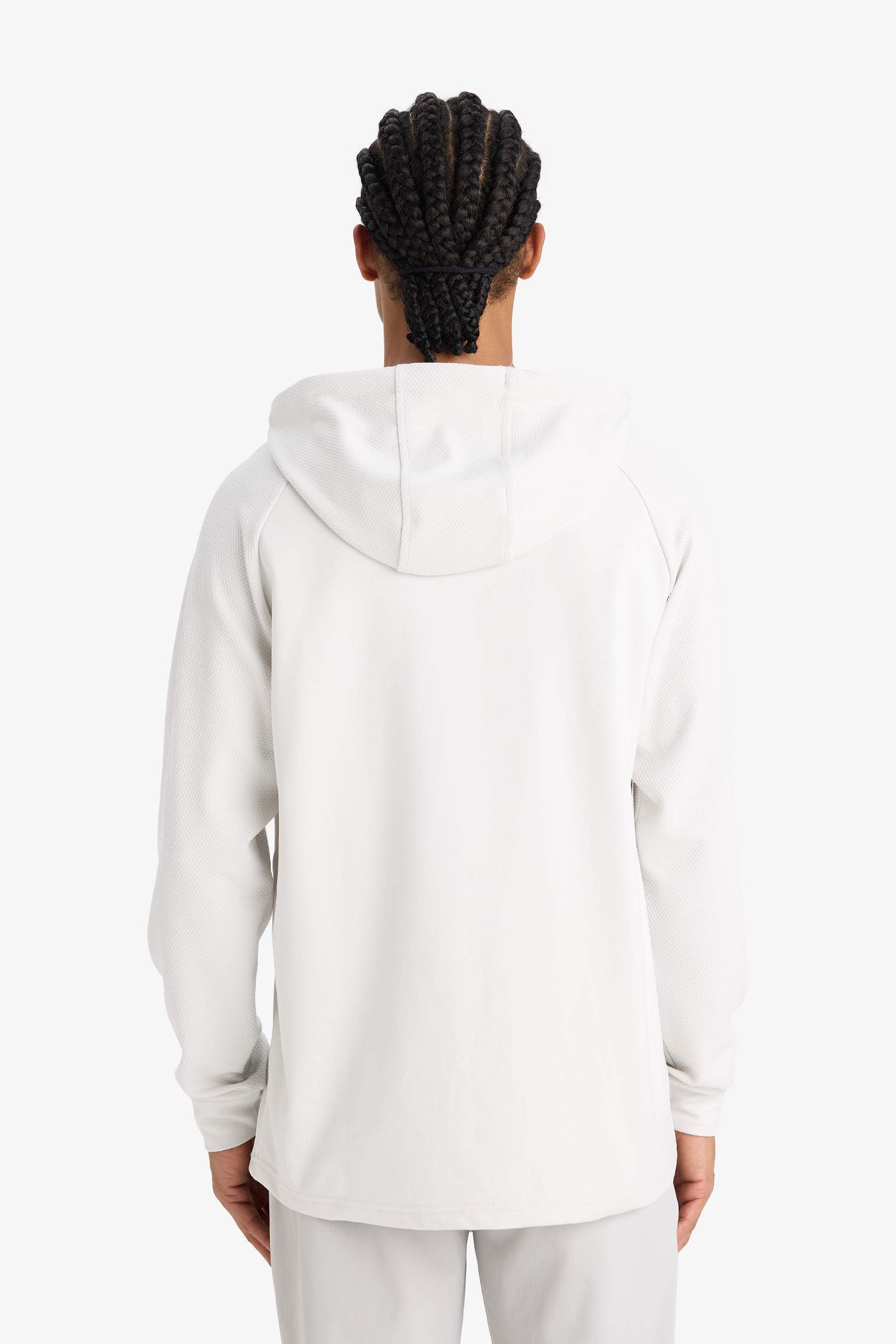 DeFactoFit Standard Fit Hooded Basic Sports Sweatshirt