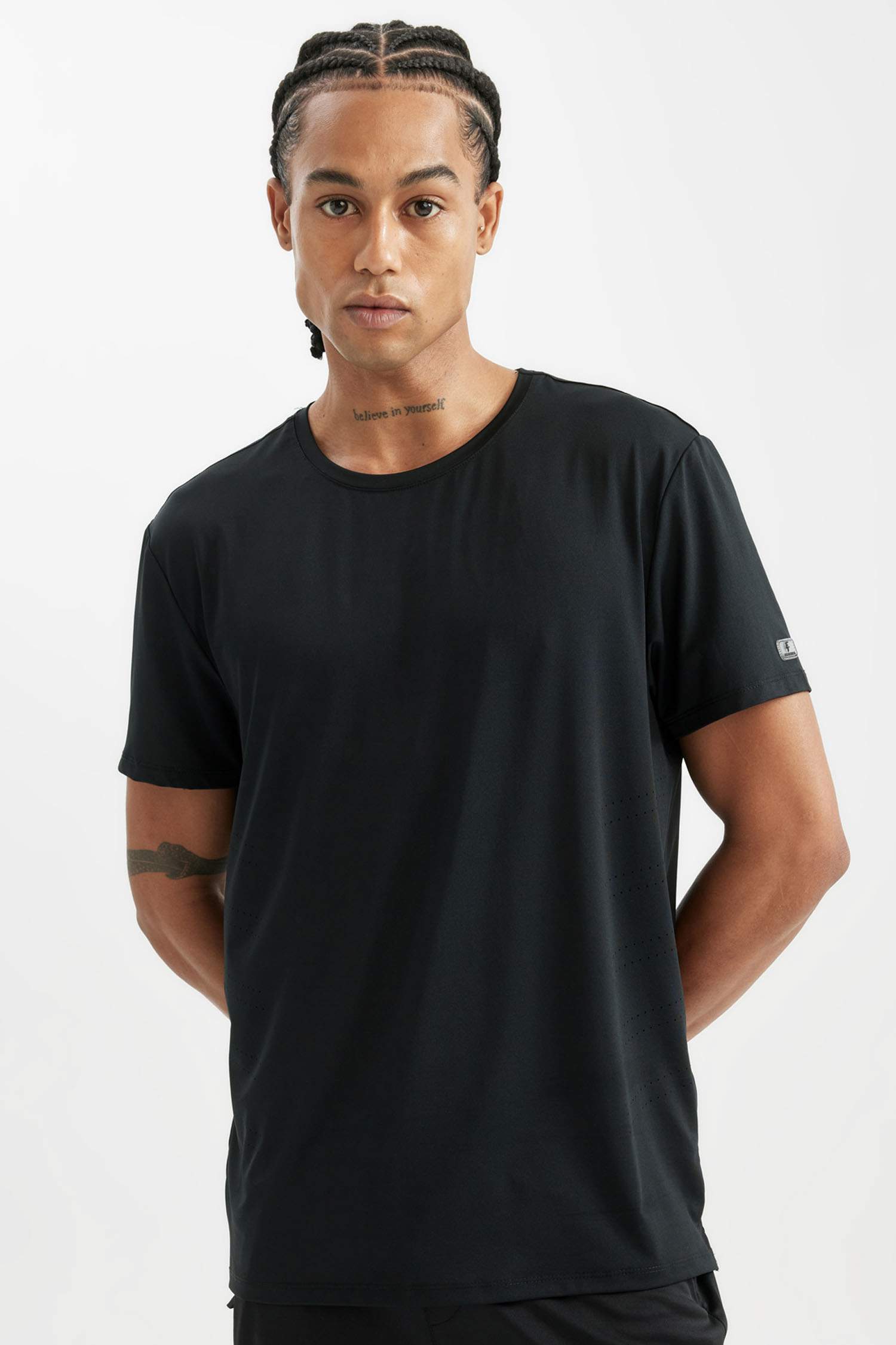 DeFactoFit Standard Fit Crew Neck Sports T-Shirt