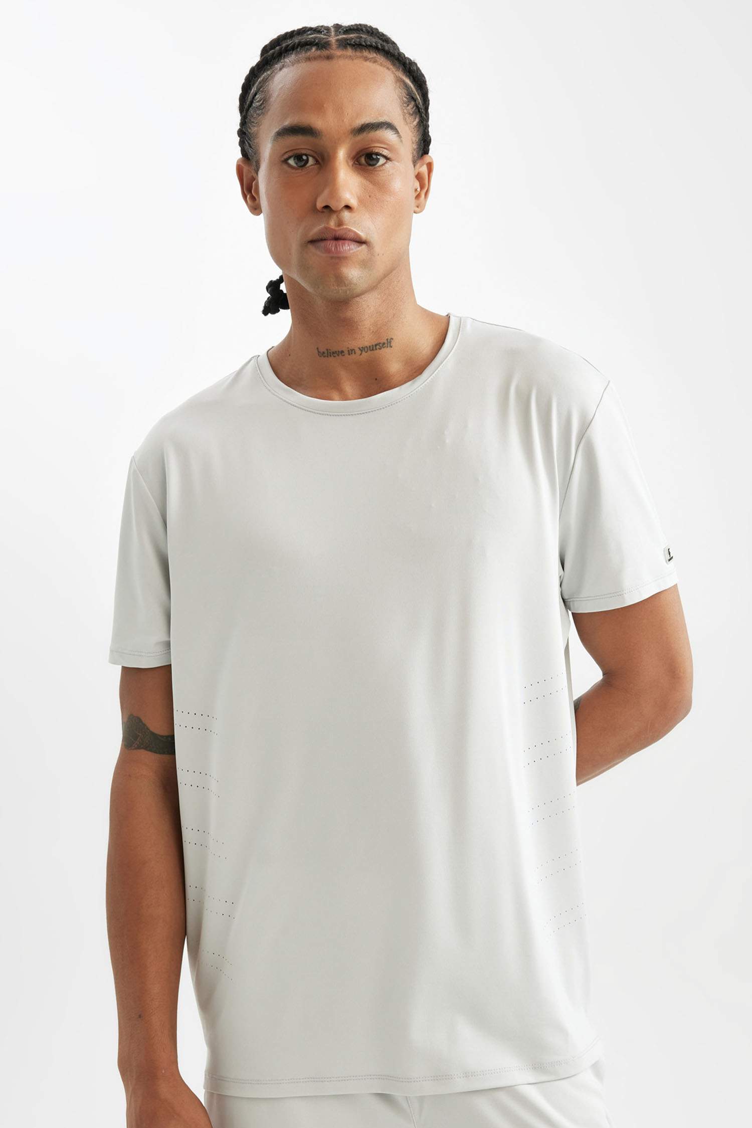 Standard Fit Crew Neck Sports T-Shirt