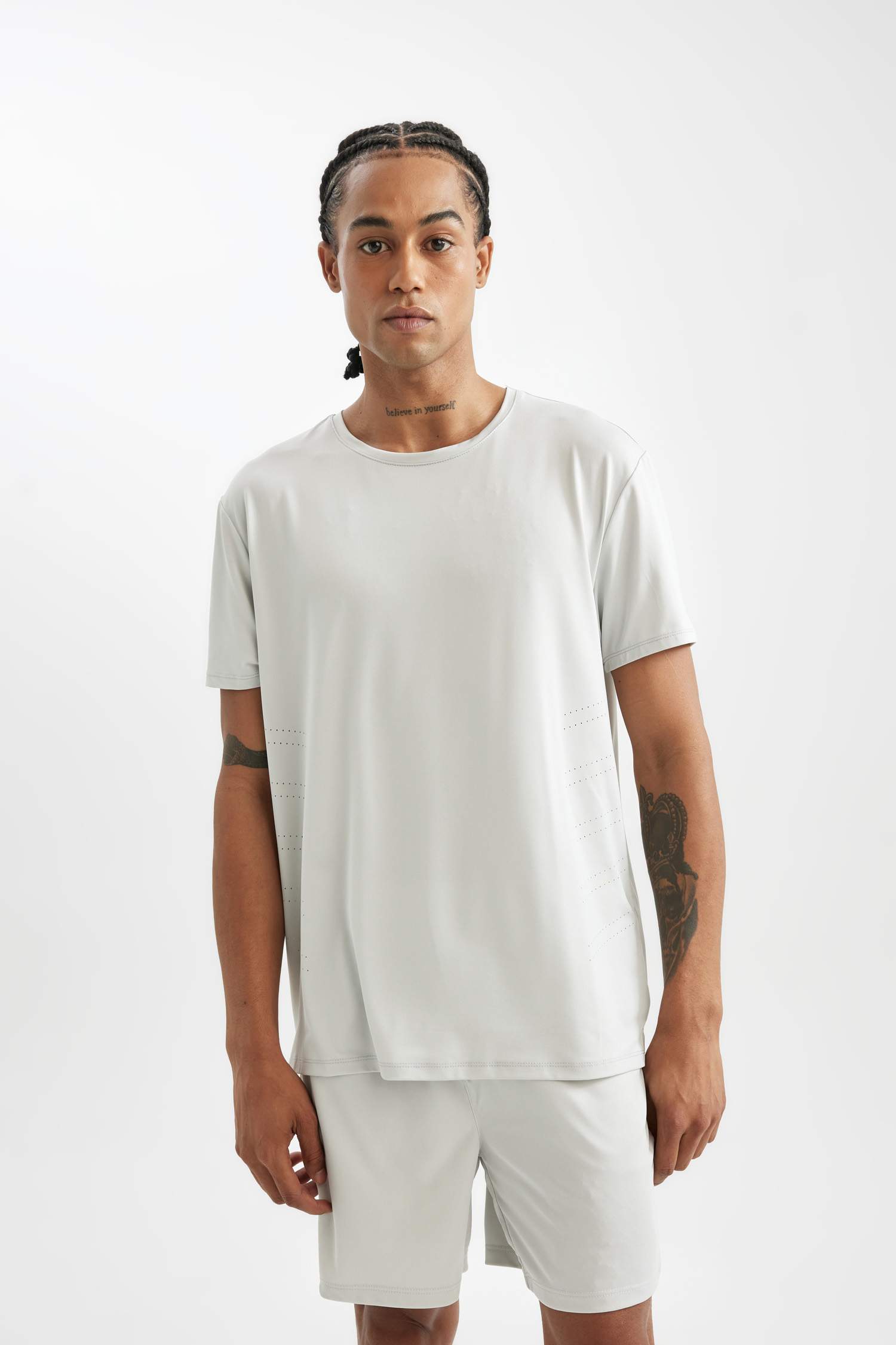 Standard Fit Crew Neck Sports T-Shirt