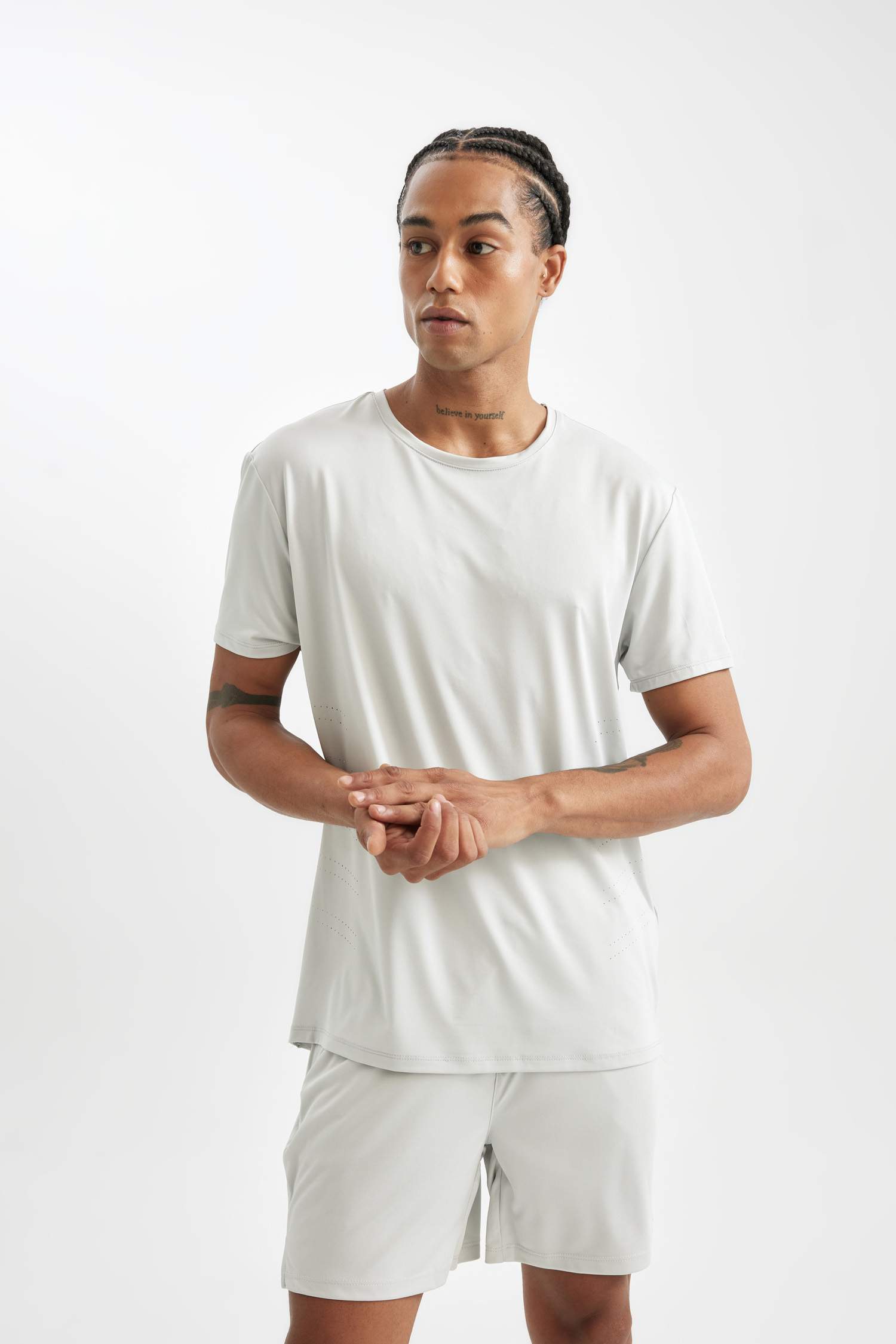 Standard Fit Crew Neck Sports T-Shirt