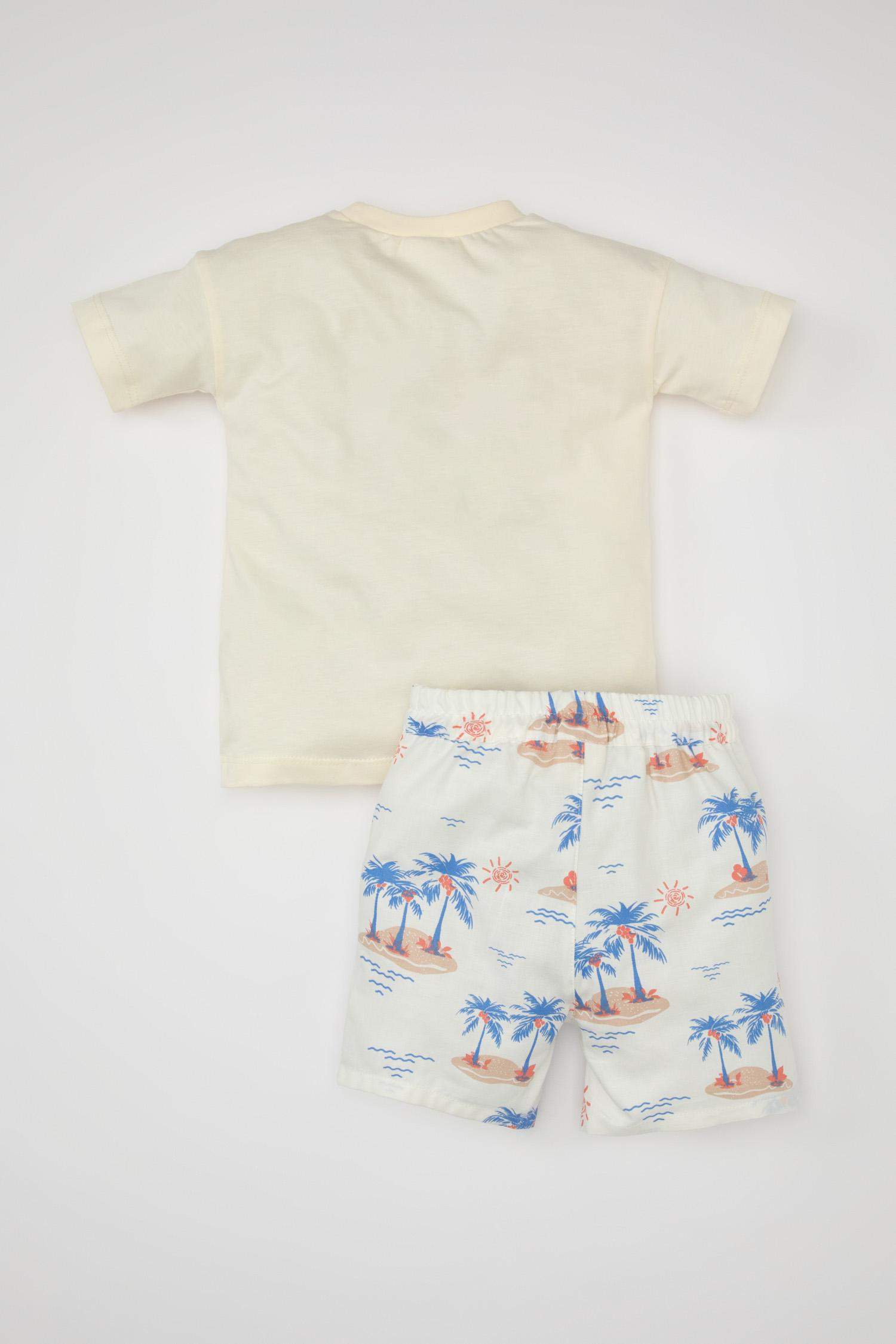 سيت ولادي بطبعة نخيل - قطعتين