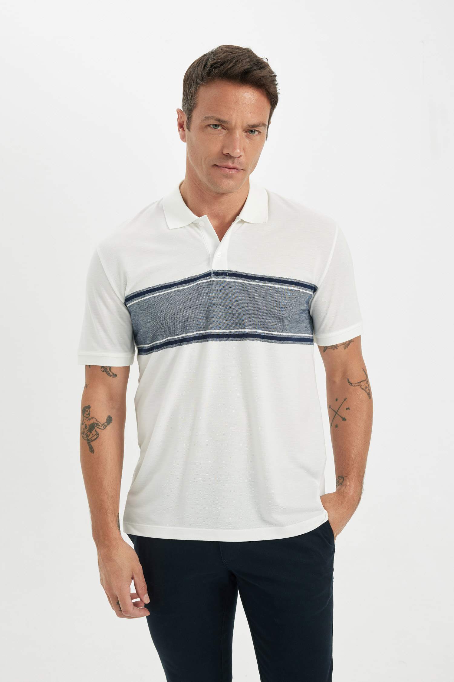 Футболка поло стандартного кроя