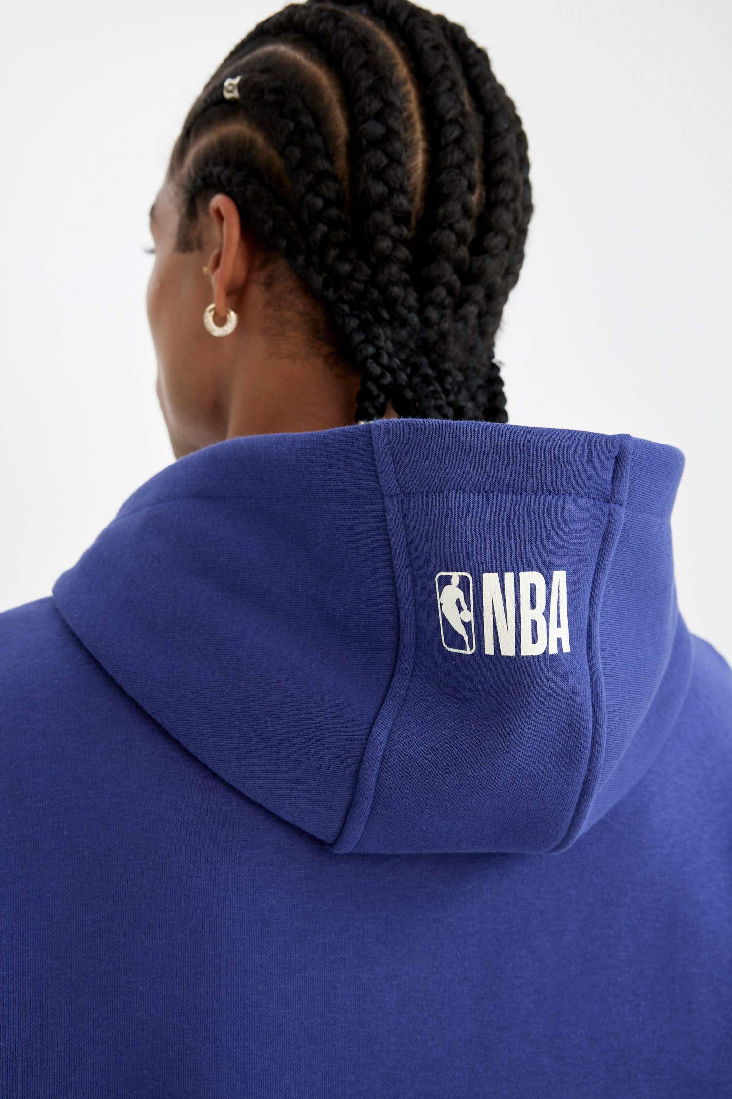 NBA Los Angeles Lakers Лицензиялық ыңғайлы пішім бас киімді Свитер