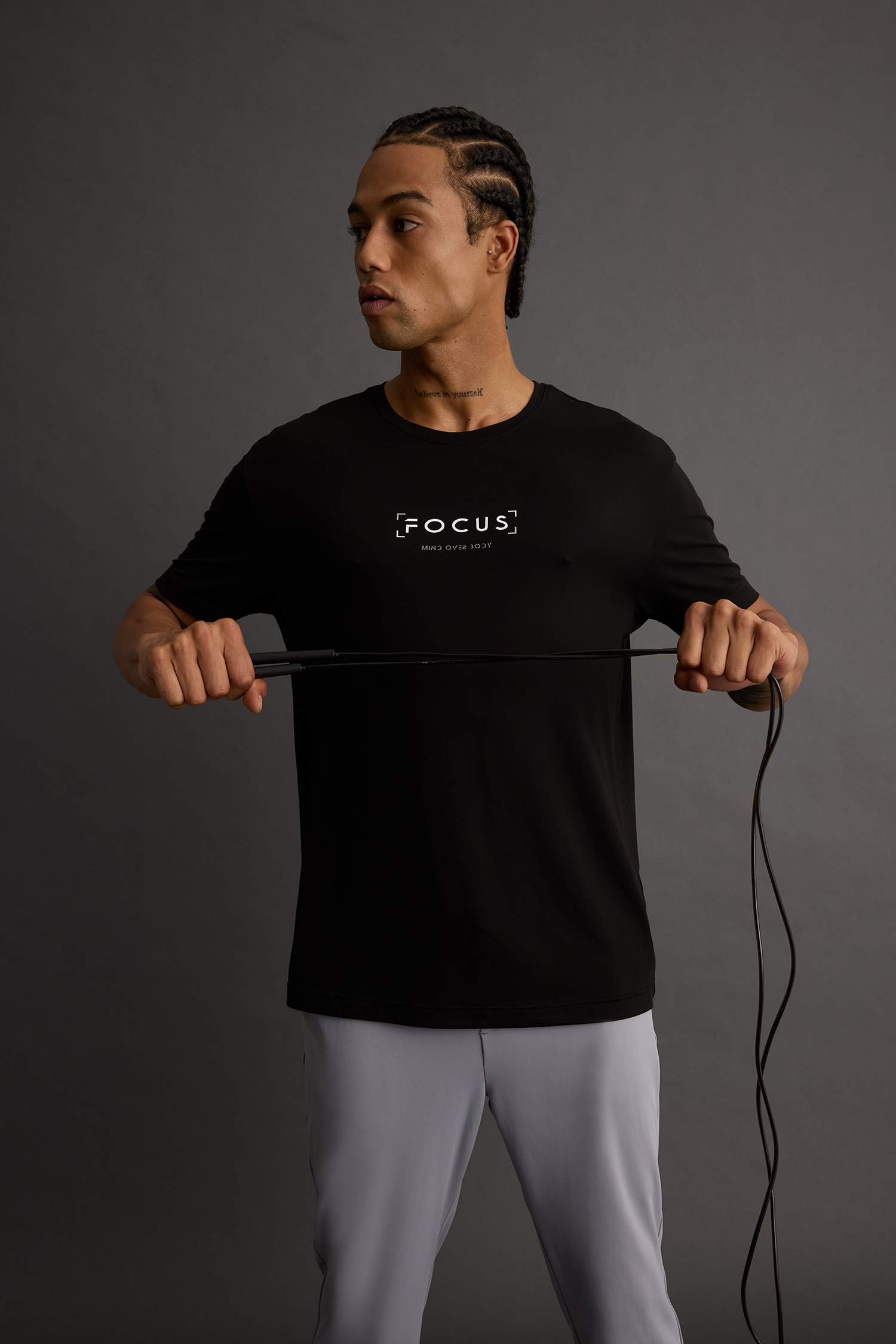 Standard Fit Crew Neck Printed T-Shirt