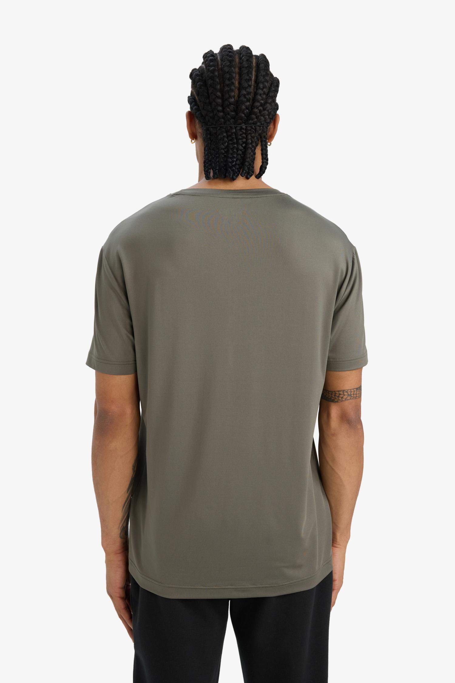 Standart Fit Yumuşak Tuşe Bisiklet Yaka Baskılı Kısa Kollu Tişört