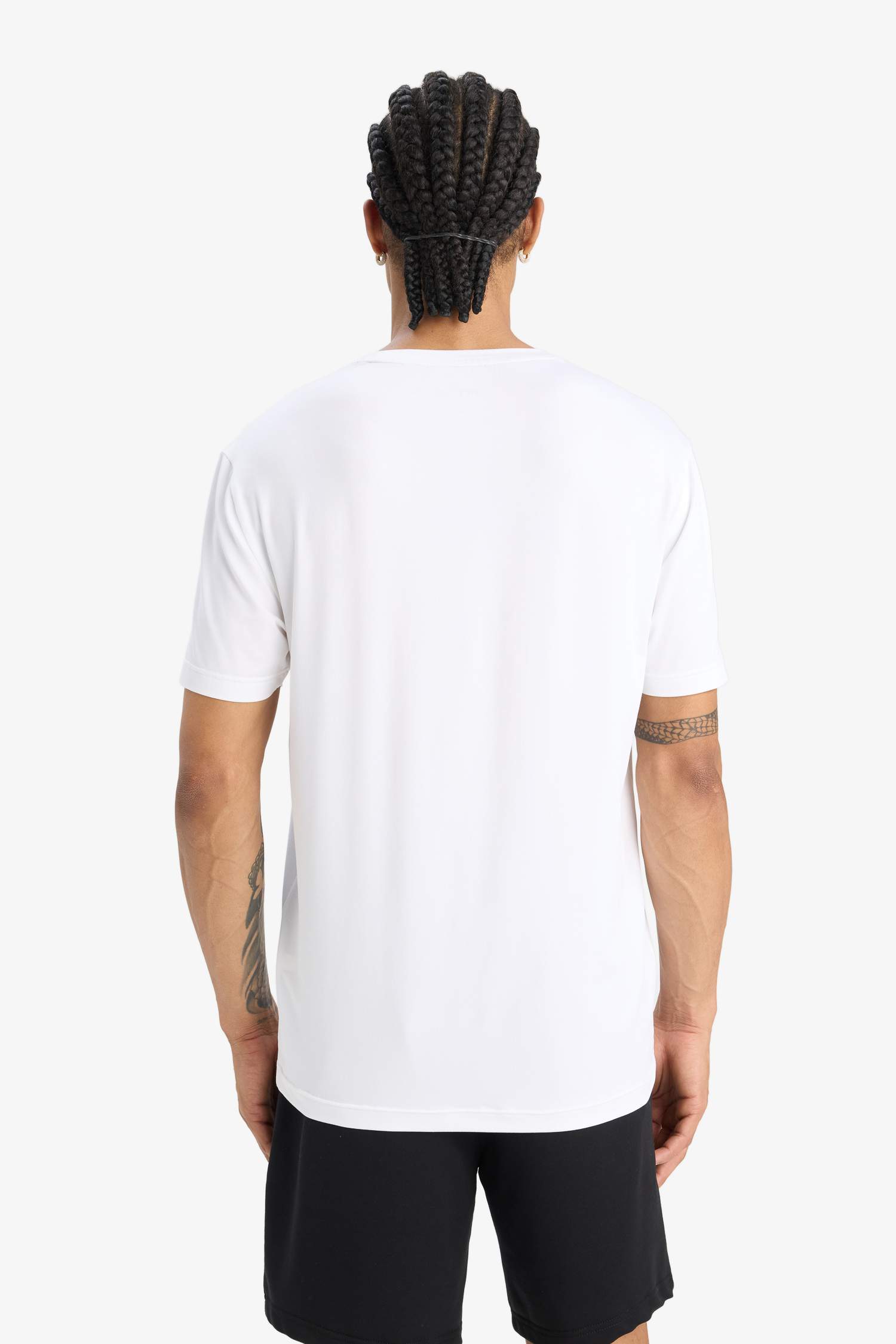 DeFactoFit Standard Fit Crew Neck Printed Sports T-Shirt