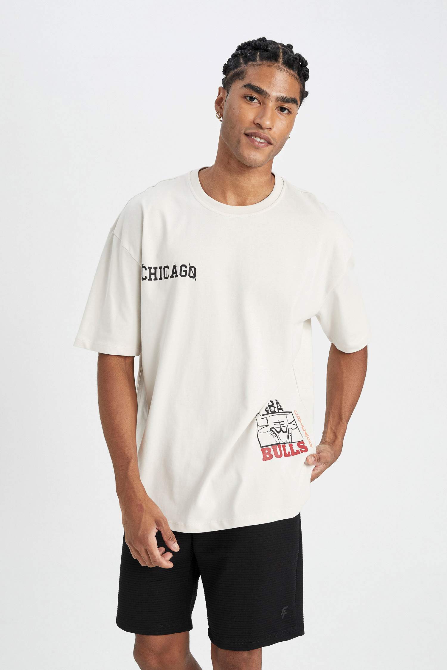 Футболка оверсайз NBA Chicago Bulls, DeFactoFit