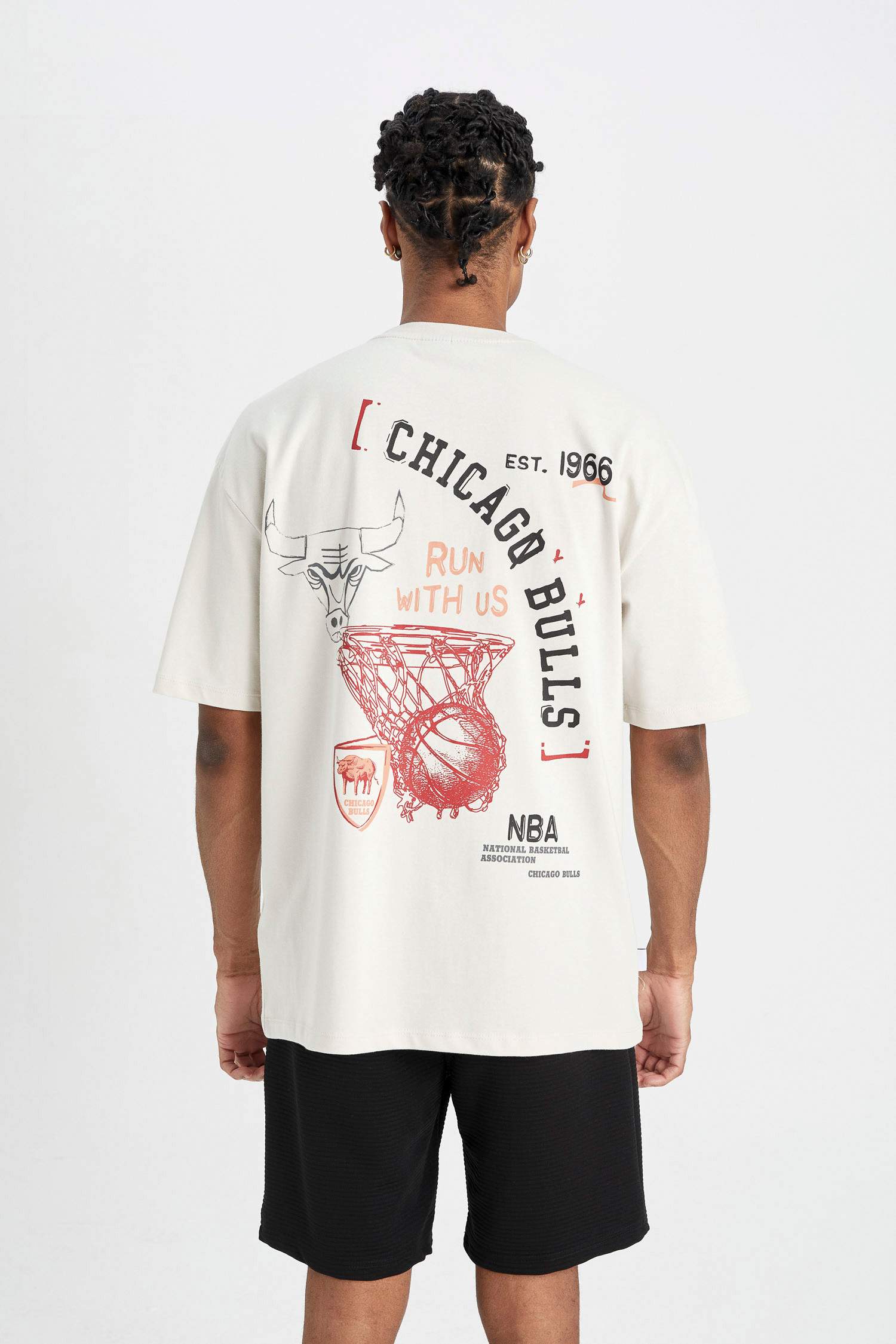 Футболка оверсайз NBA Chicago Bulls, DeFactoFit