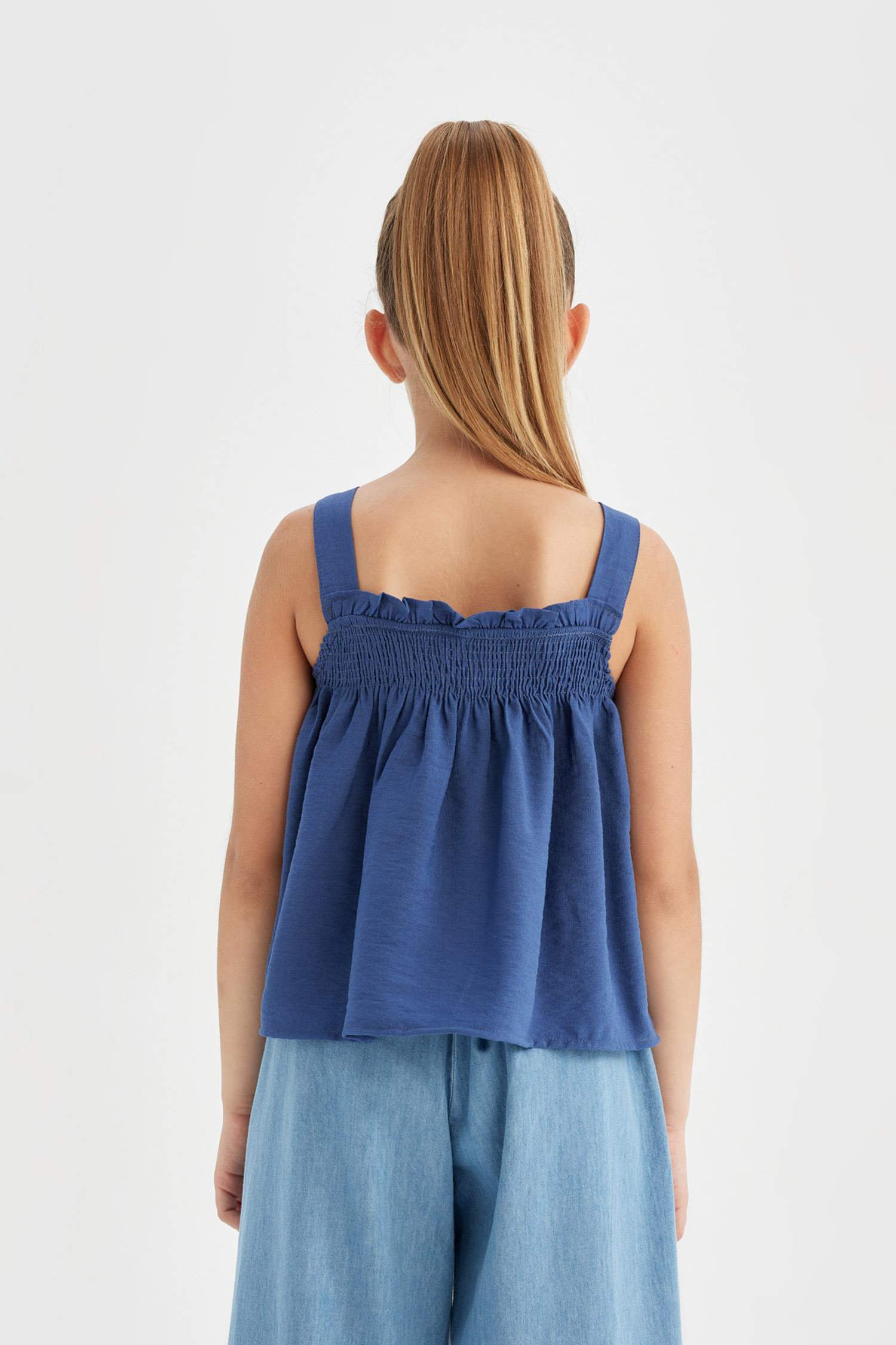 Kız Çocuk Askılı Bluz