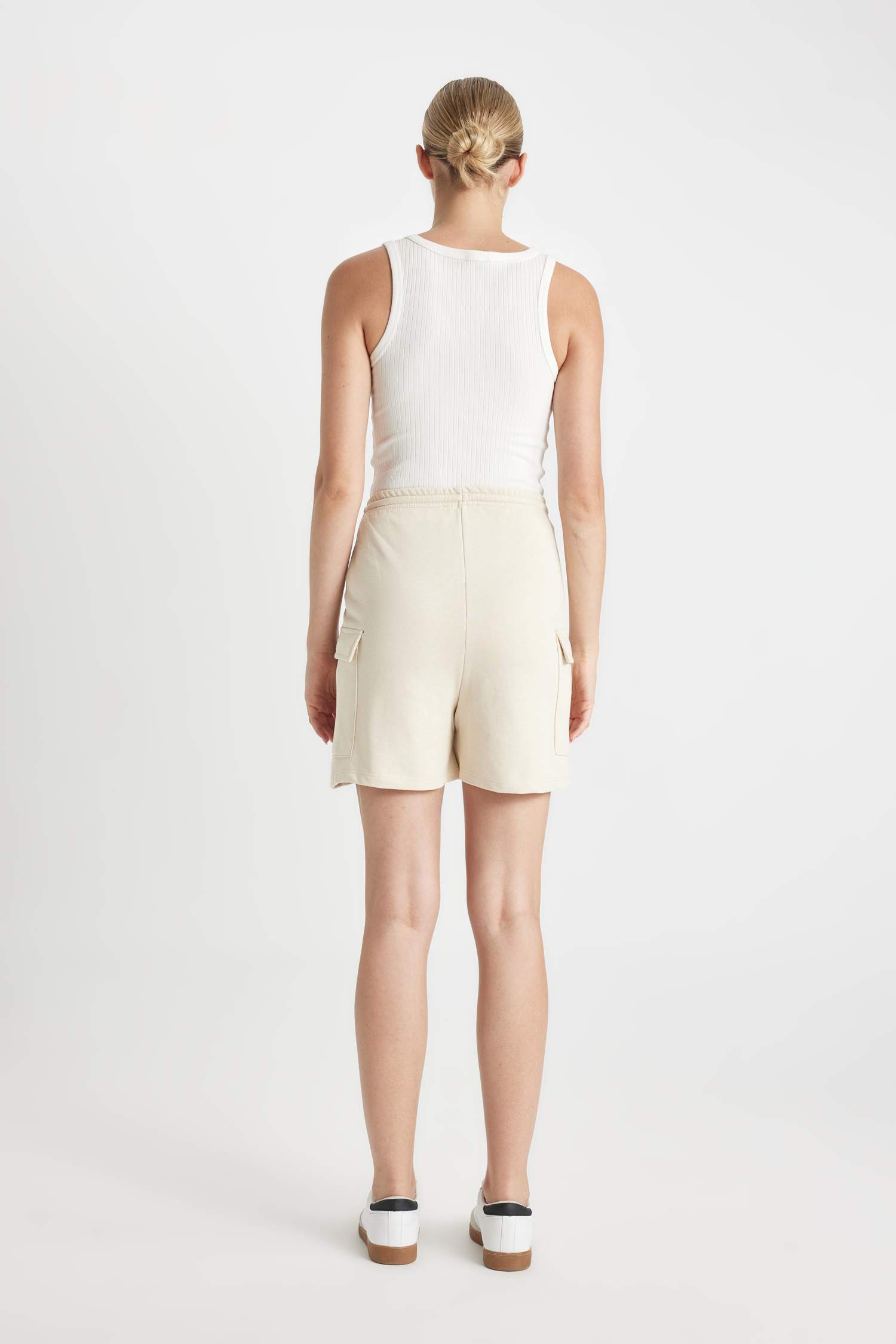 Straight Leg Thick Fabric Shorts