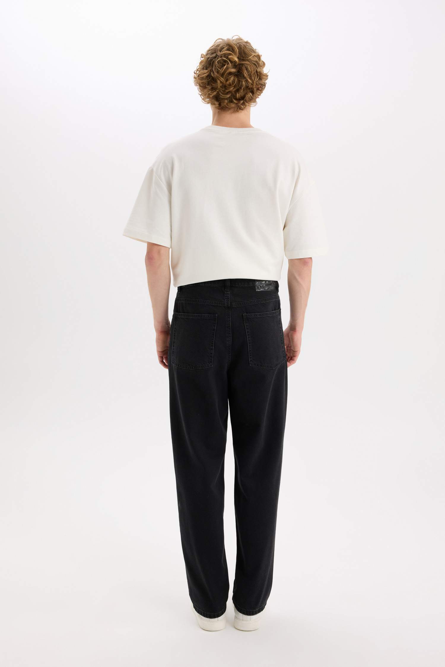 багги деним кең етек Шалбар