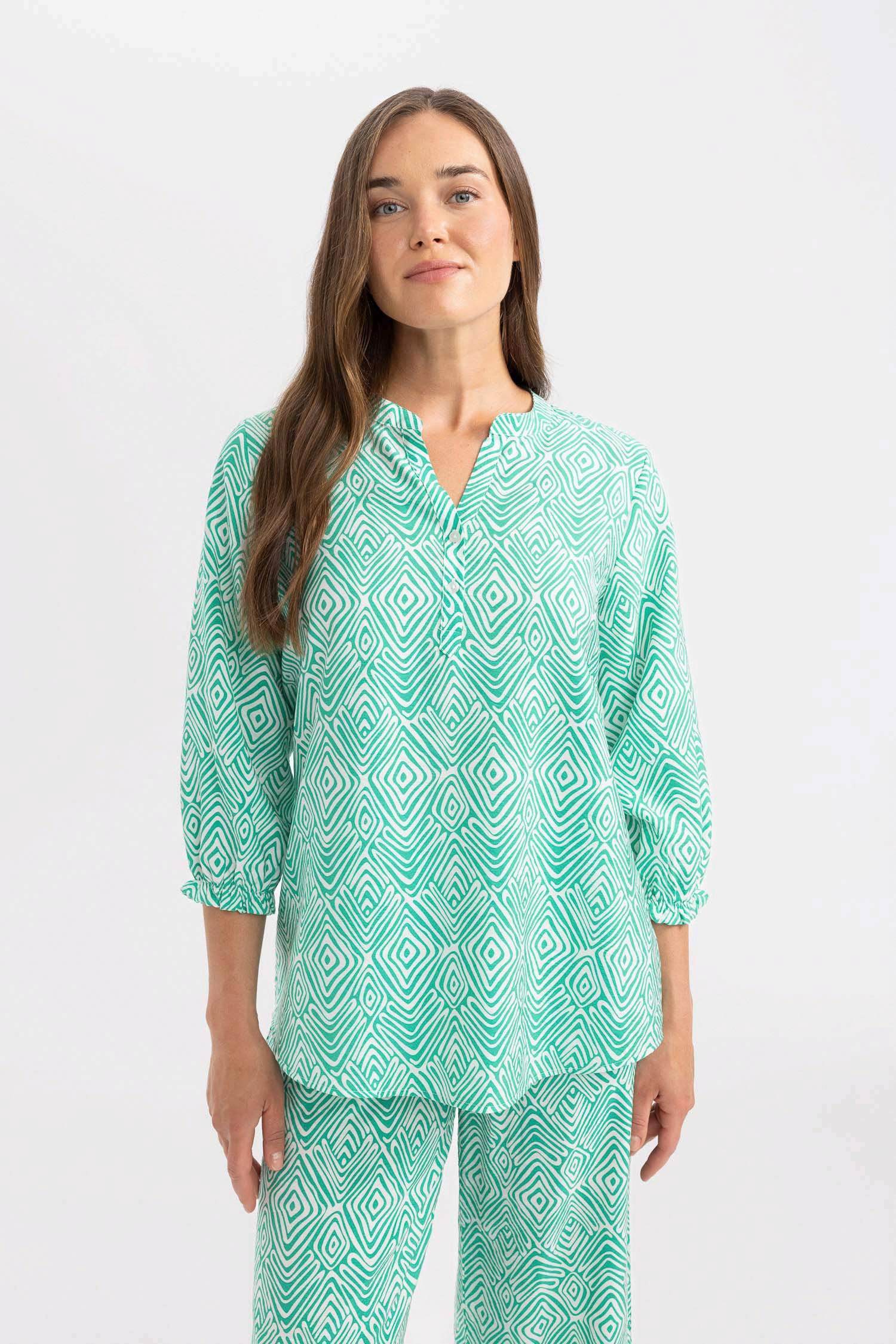 Chemise coupe régulière à Manches Longues