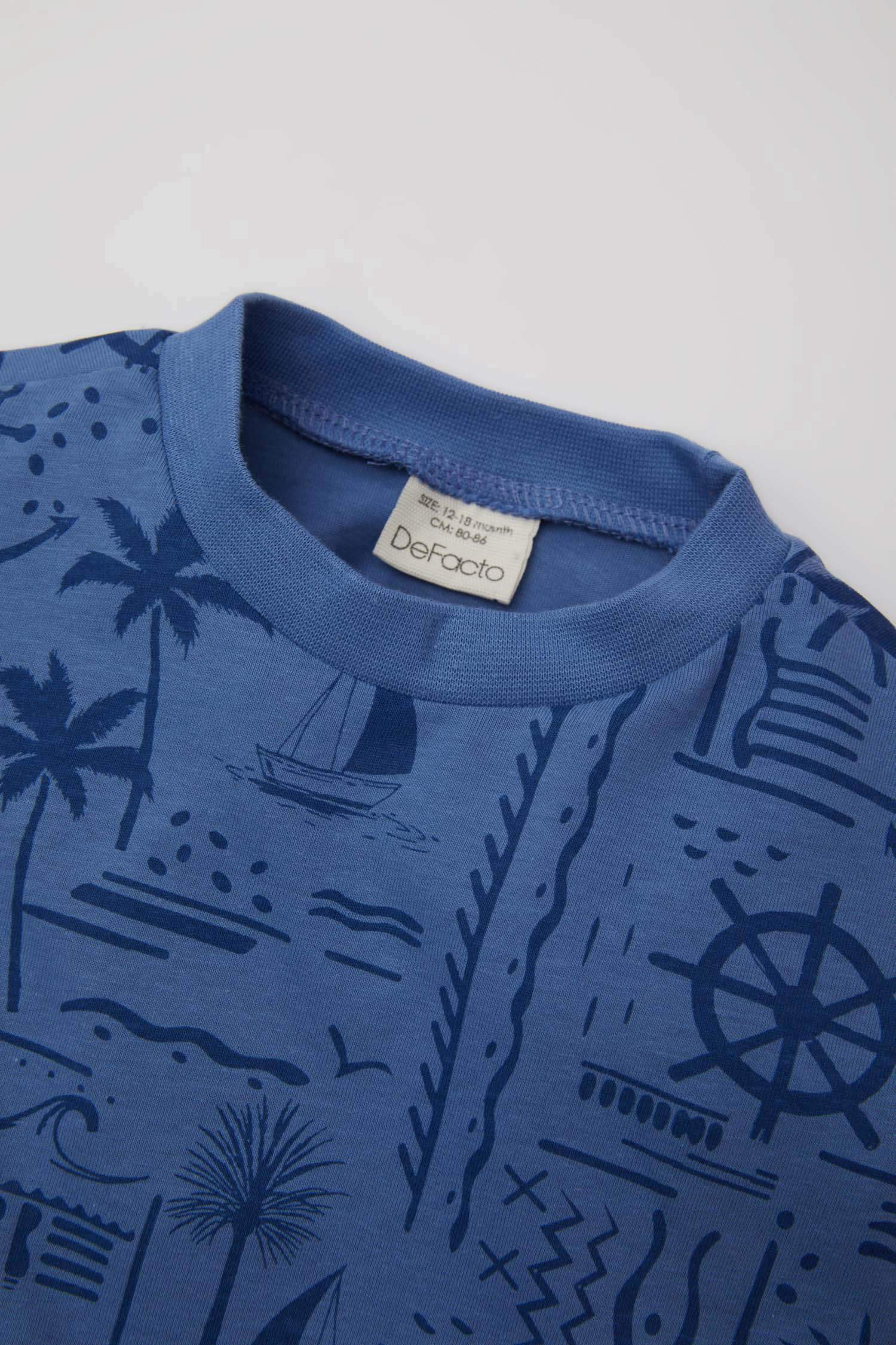 Baby Boy Palm Tree Patterned T-Shirt