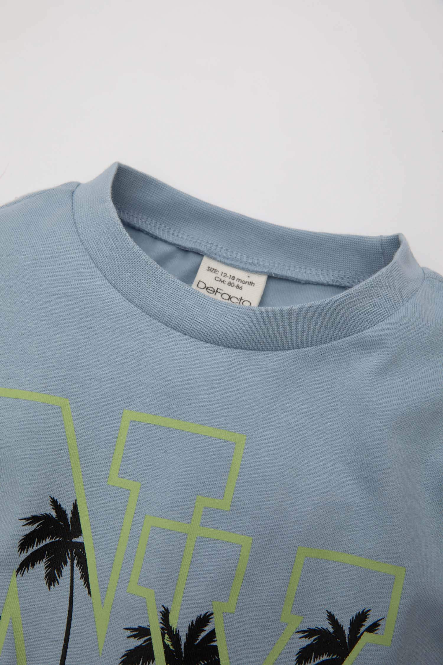 Baby Boy Crew Neck Printed T-Shirt