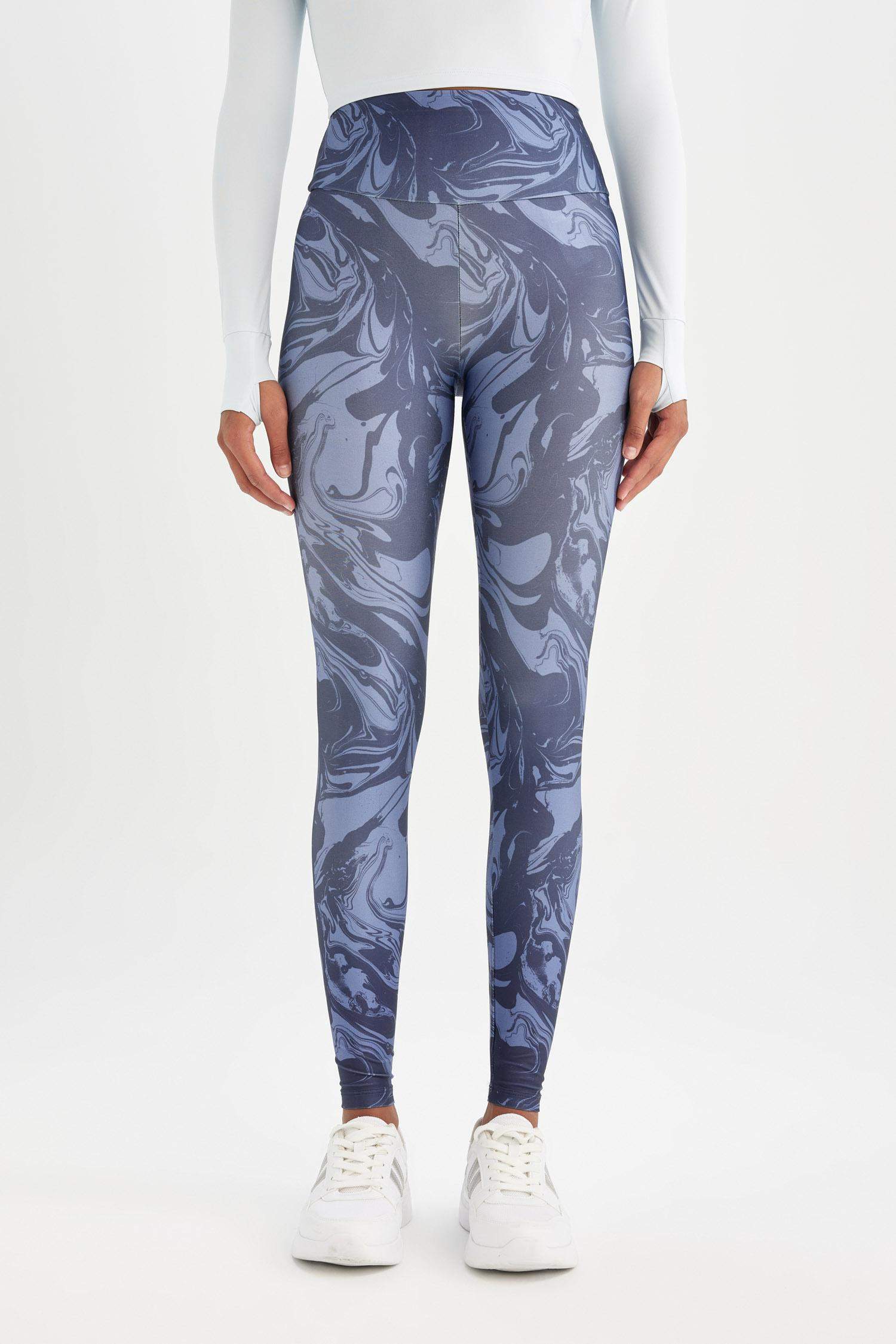 DeFactoFit Desenli Beli Saran Sporcu Tayt