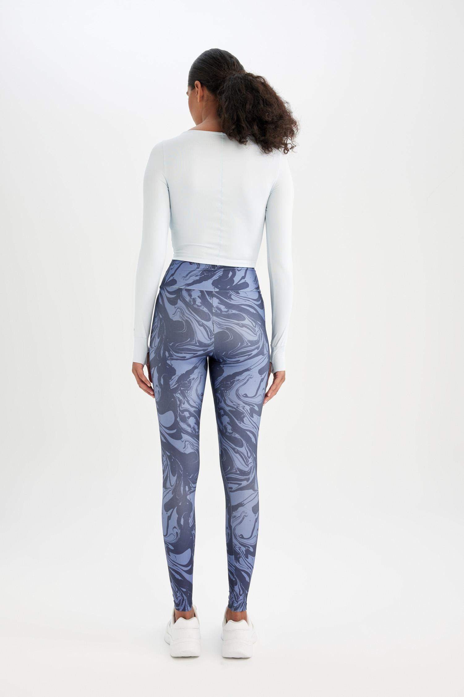 DeFactoFit Desenli Beli Saran Sporcu Tayt