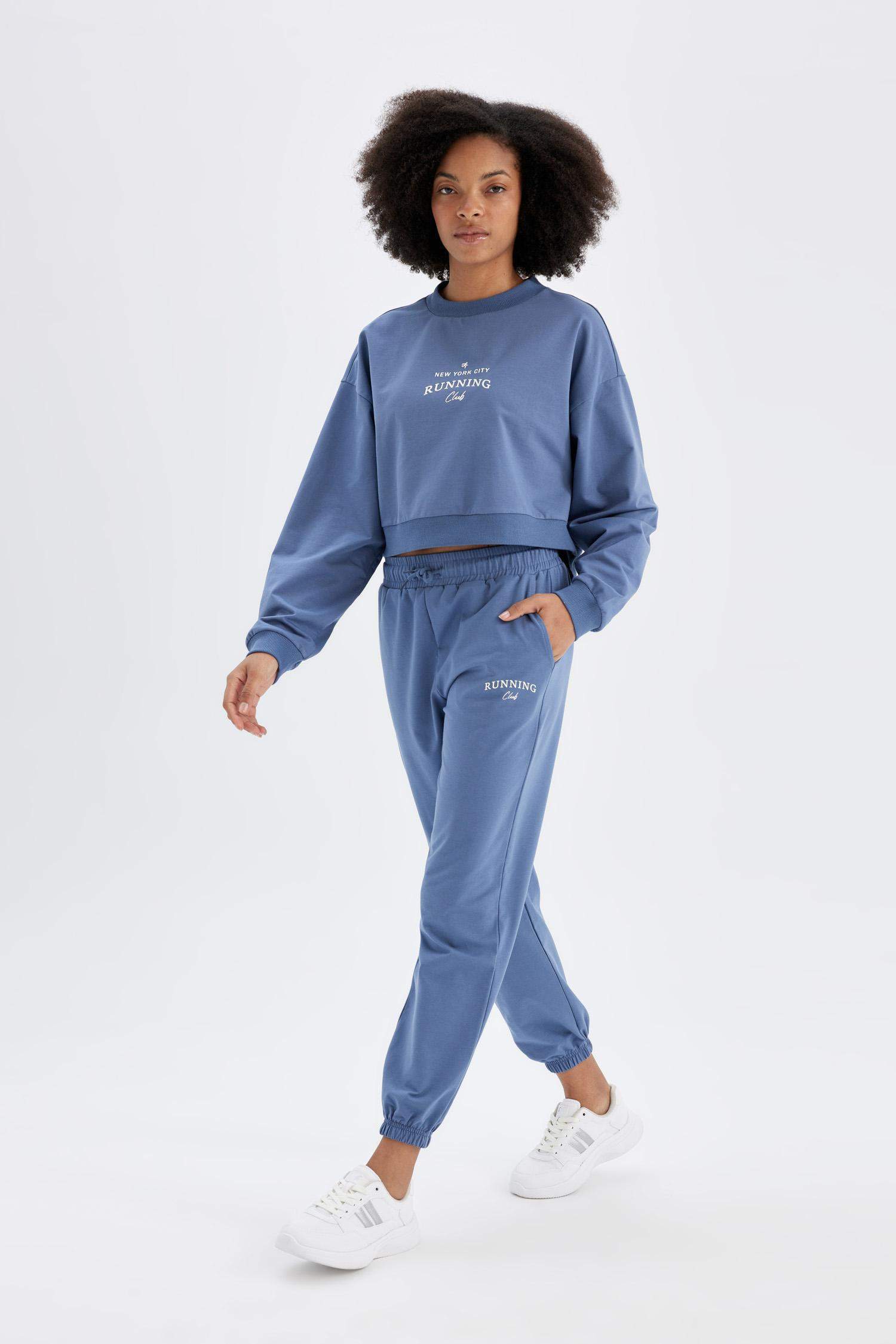 Sporcu Jogger İnce Eşofman Altı Standart Fit Basic Düz Uzun