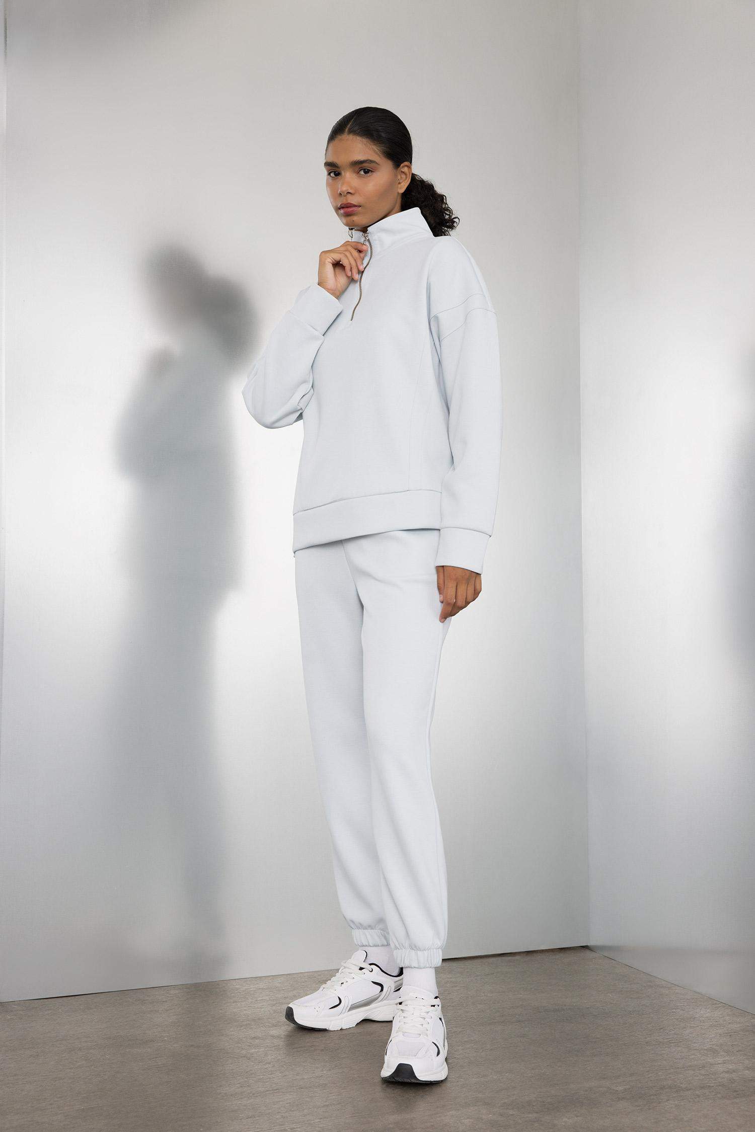 DeFactoFit Standart Fit Sporcu Jogger Eşofman Altı Bilek Boy Skuba Dalgıç